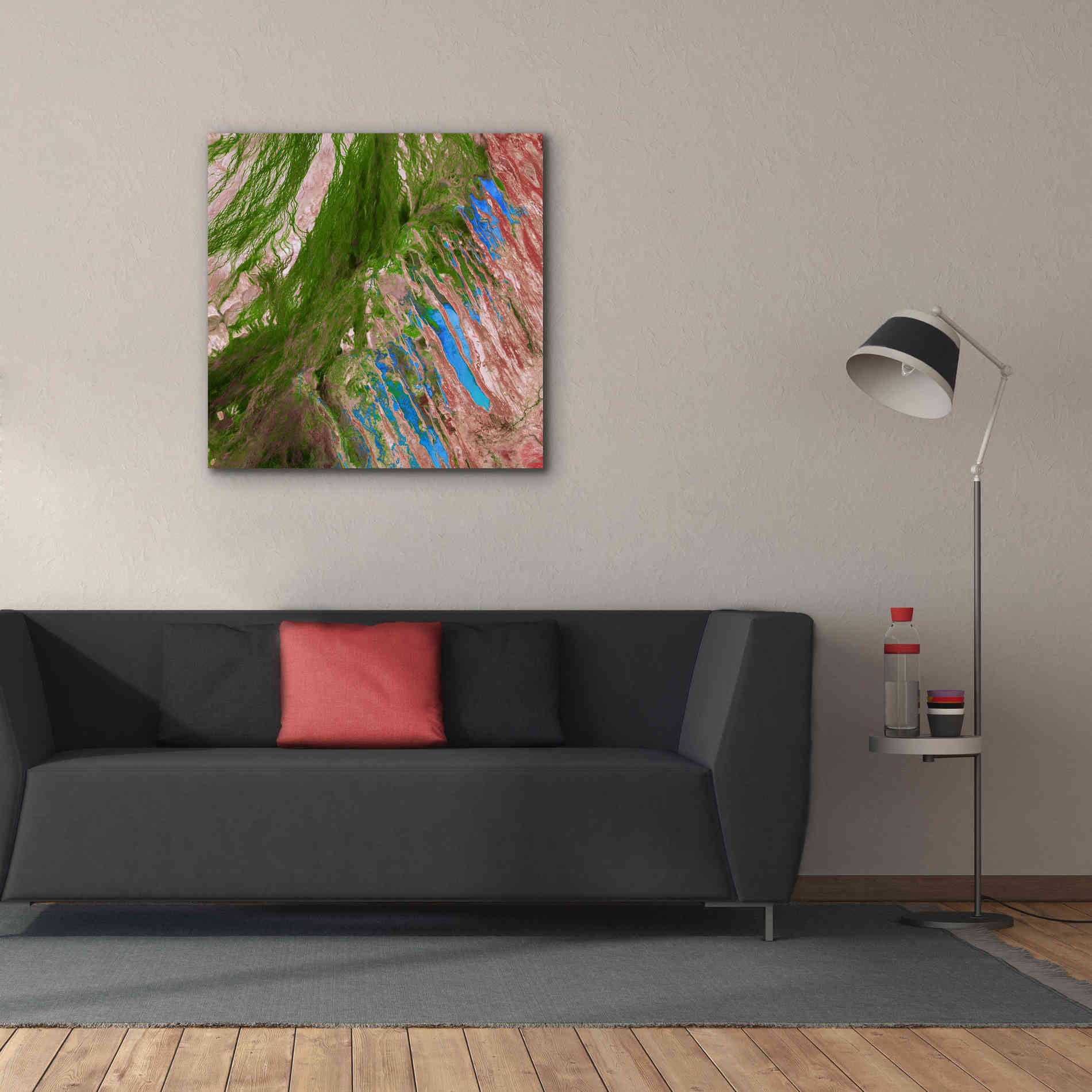 'Earth as Art: Painting the Desert,' Canvas Wall Art,37 x 37