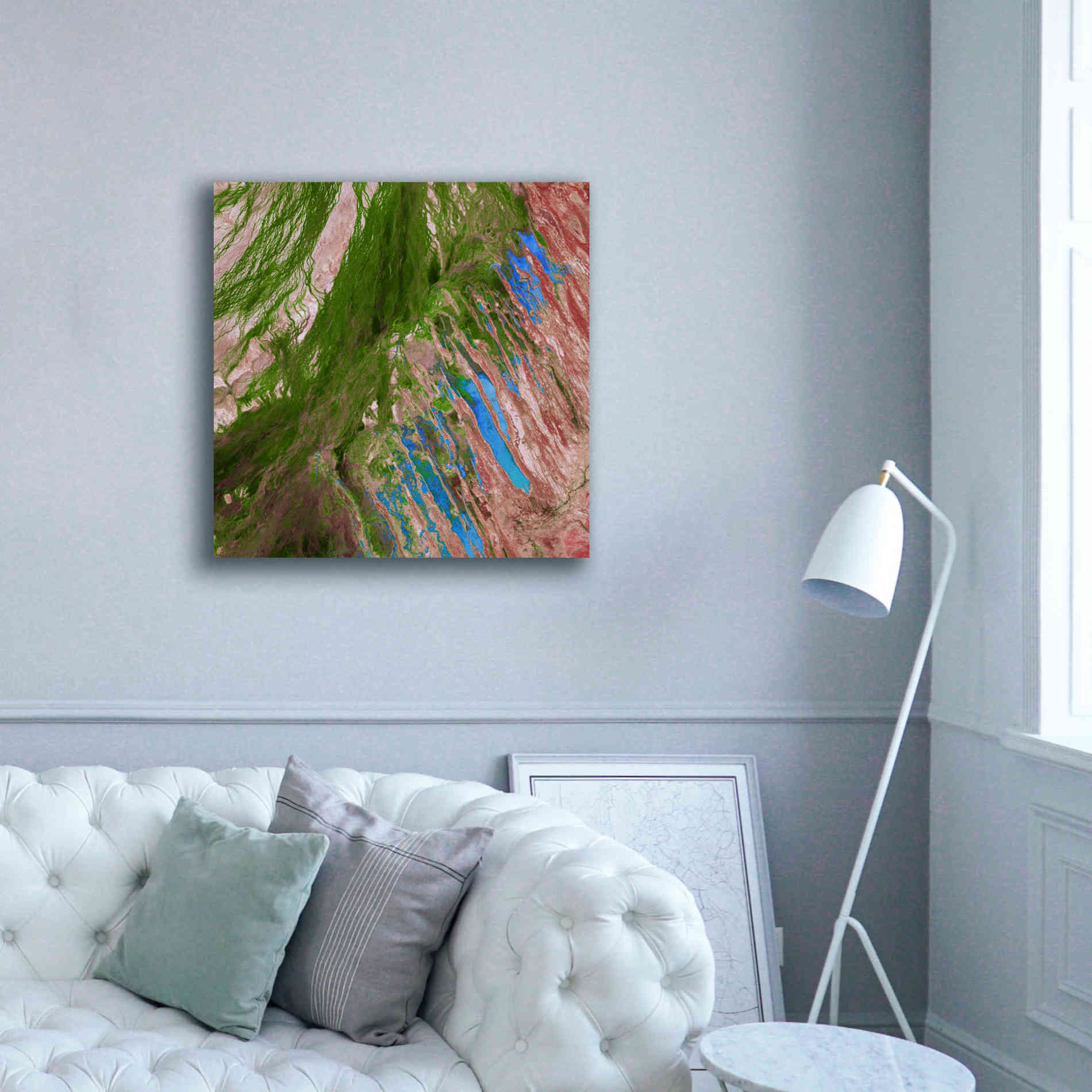 'Earth as Art: Painting the Desert,' Canvas Wall Art,37 x 37