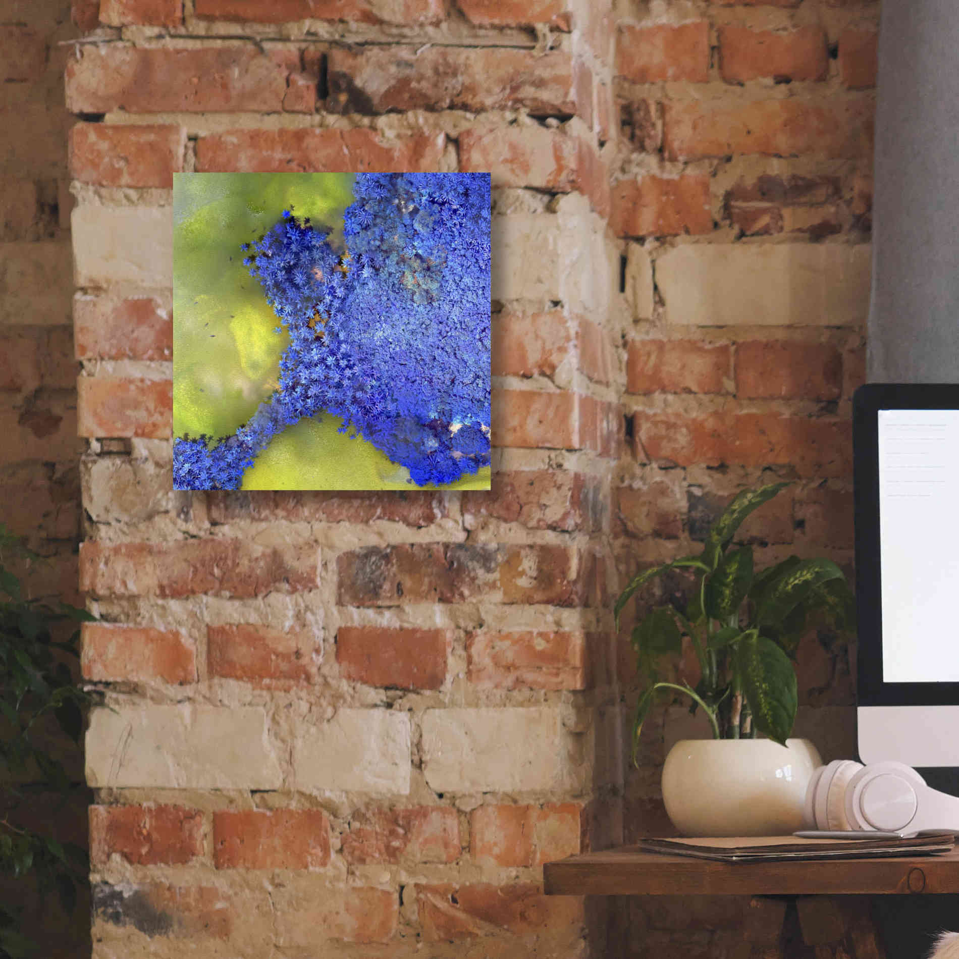 'Earth as Art: Palmyra,' Canvas Wall Art,12 x 12