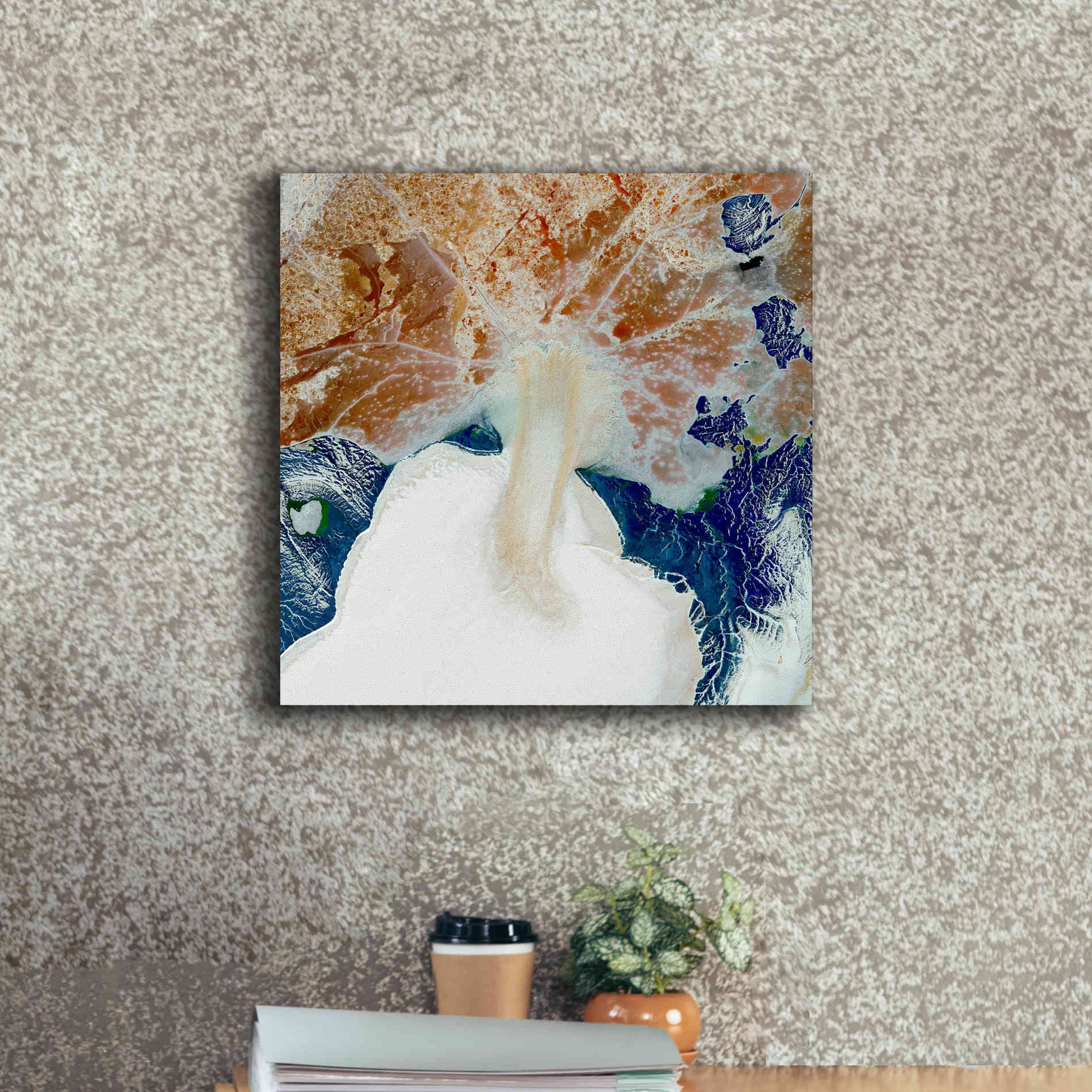 'Earth as Art: Rapid Ice Movement,' Canvas Wall Art,18 x 18