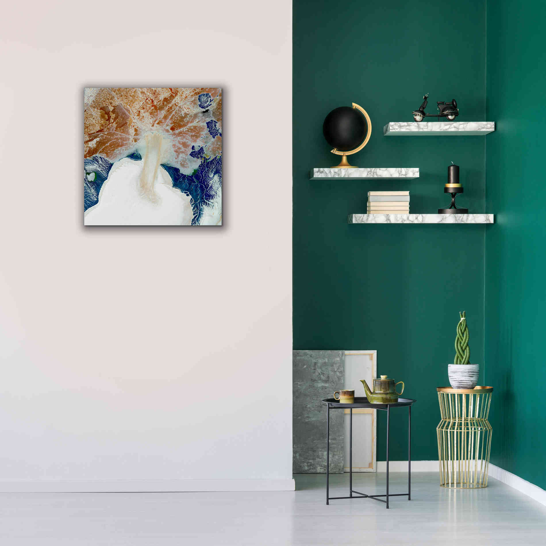 'Earth as Art: Rapid Ice Movement,' Canvas Wall Art,26 x 26