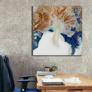 'Earth as Art: Rapid Ice Movement,' Canvas Wall Art,37 x 37