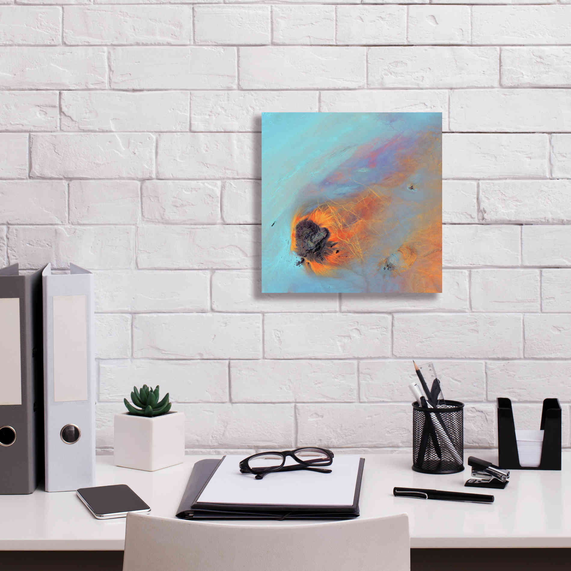 'Earth as Art: Re-Entry,' Canvas Wall Art,12 x 12