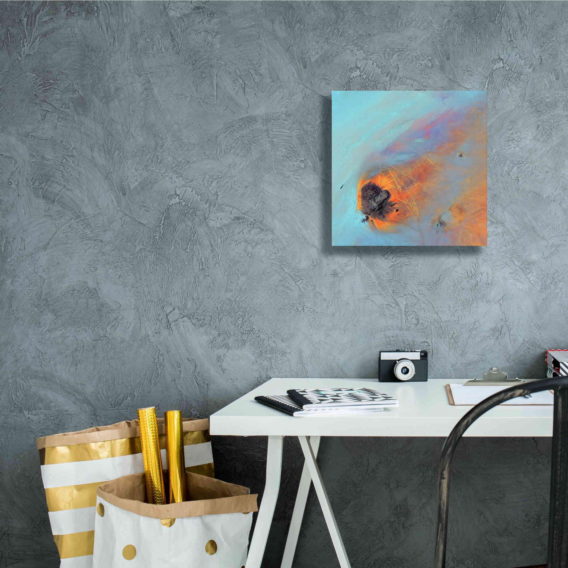 'Earth as Art: Re-Entry,' Canvas Wall Art,12 x 12