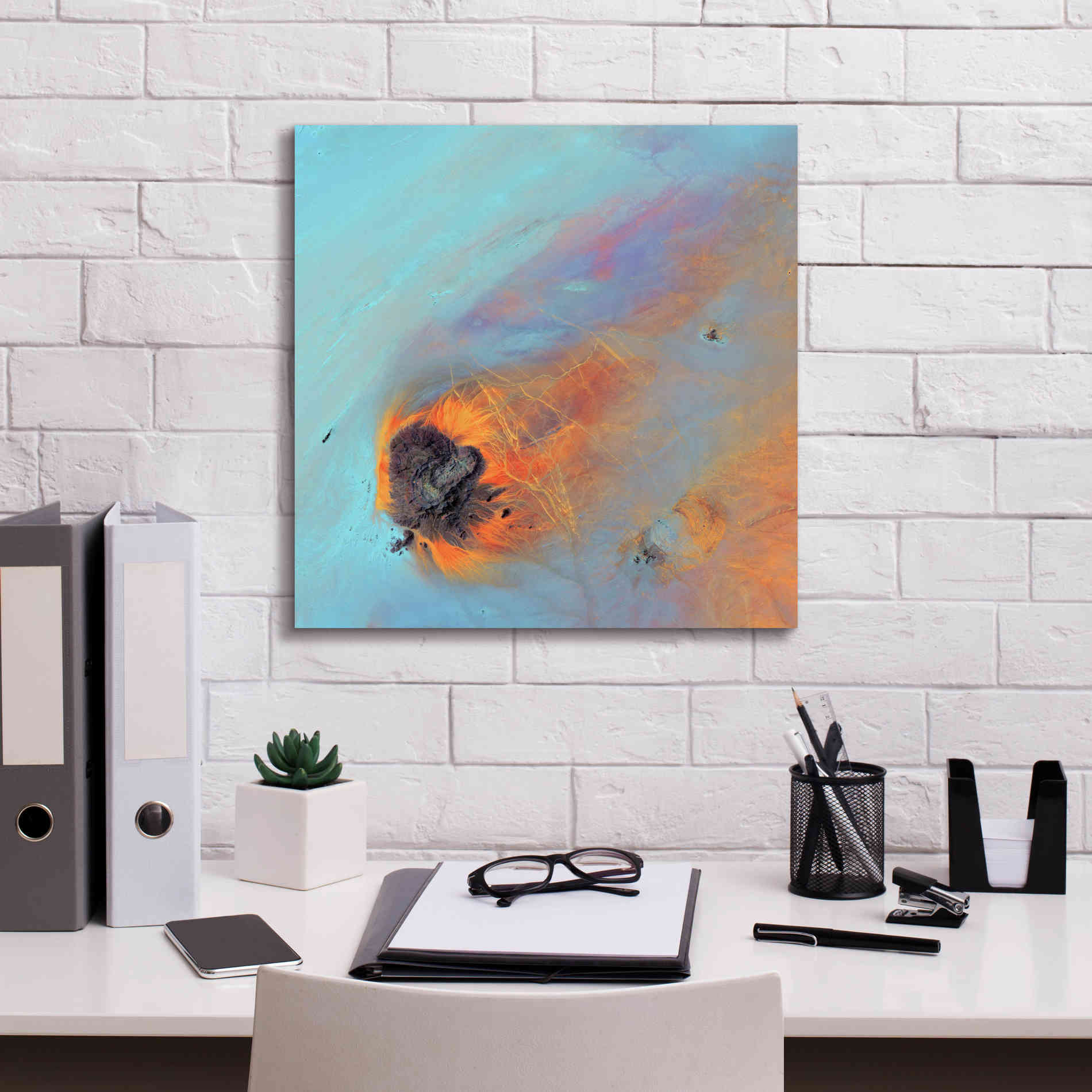 'Earth as Art: Re-Entry,' Canvas Wall Art,18 x 18