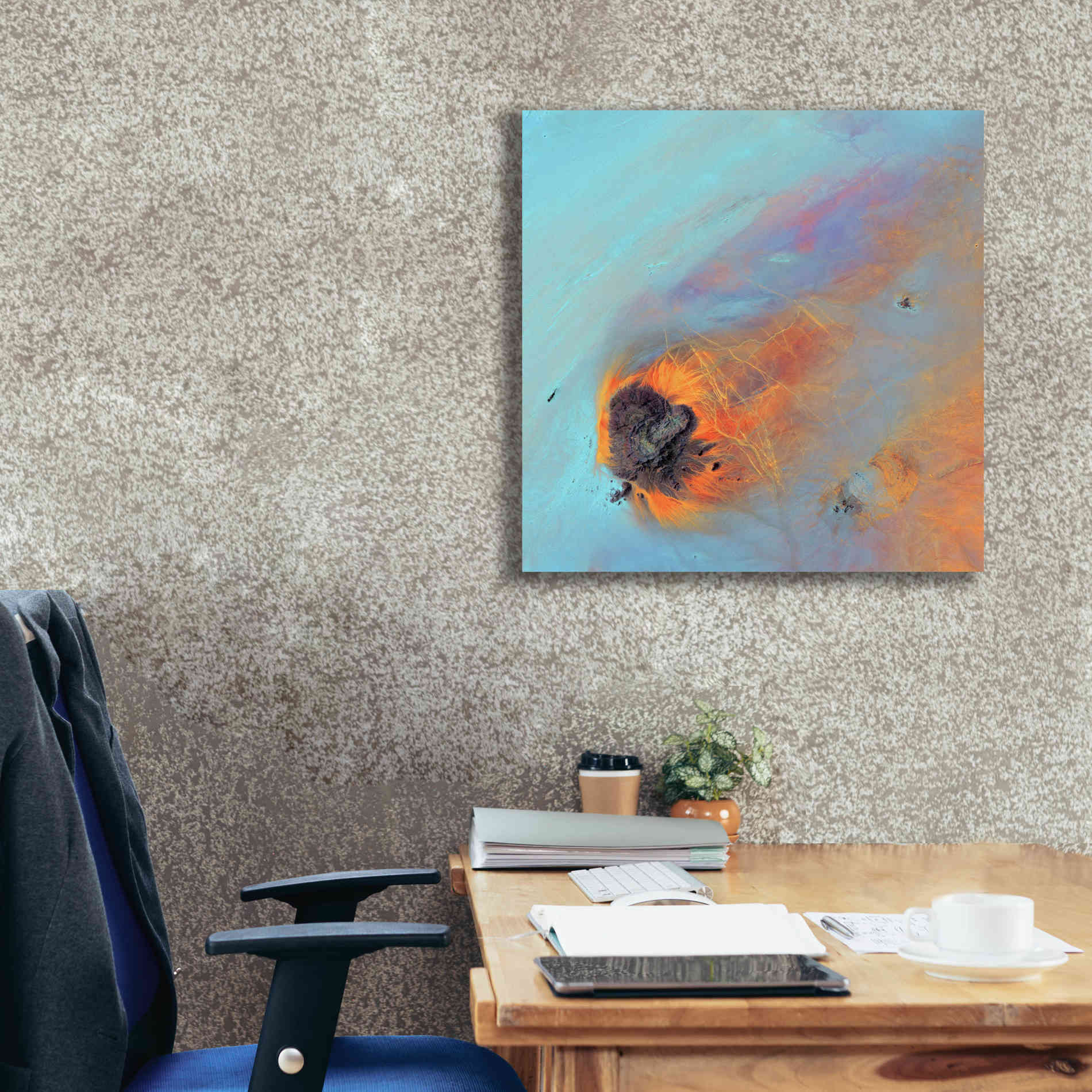 'Earth as Art: Re-Entry,' Canvas Wall Art,26 x 26