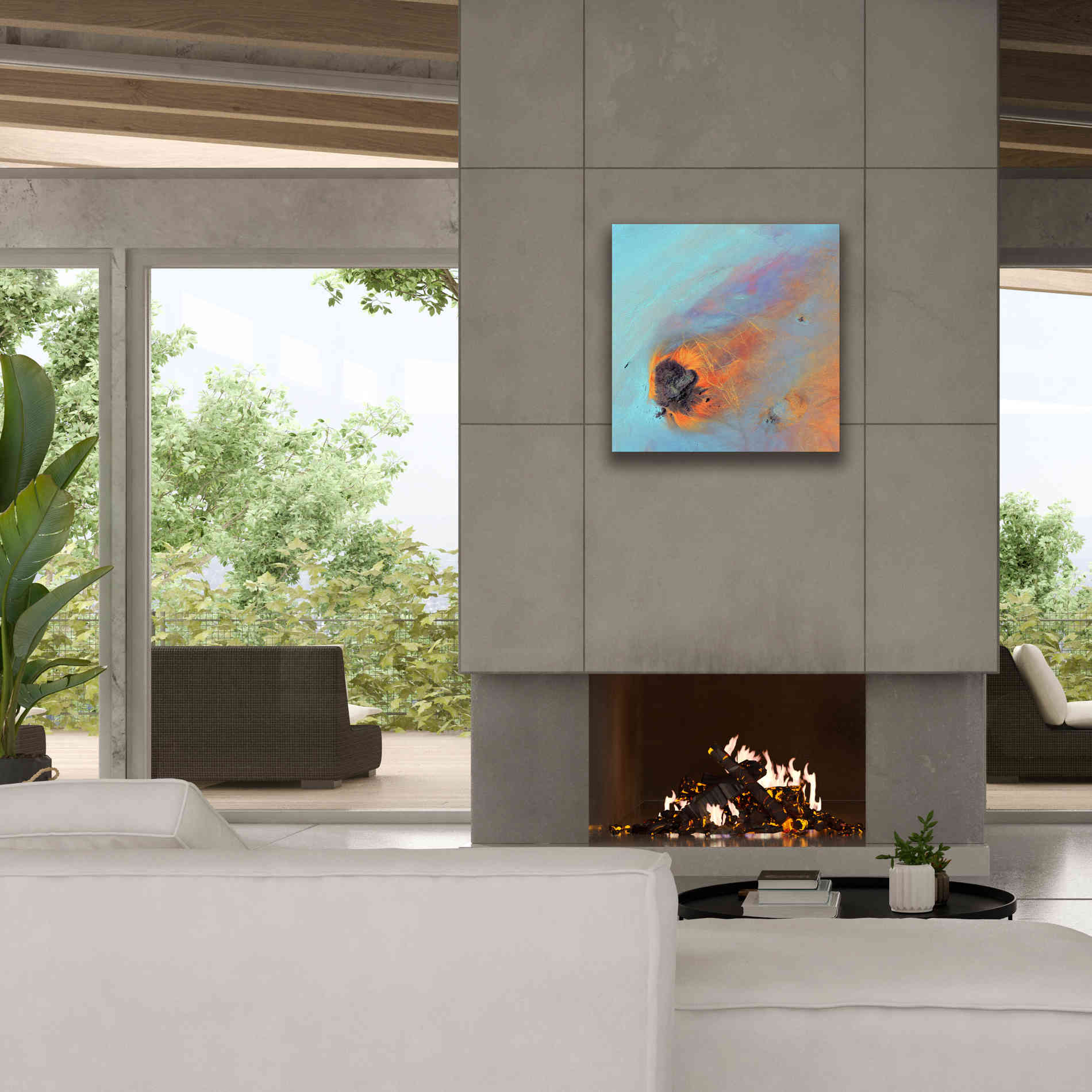 'Earth as Art: Re-Entry,' Canvas Wall Art,26 x 26