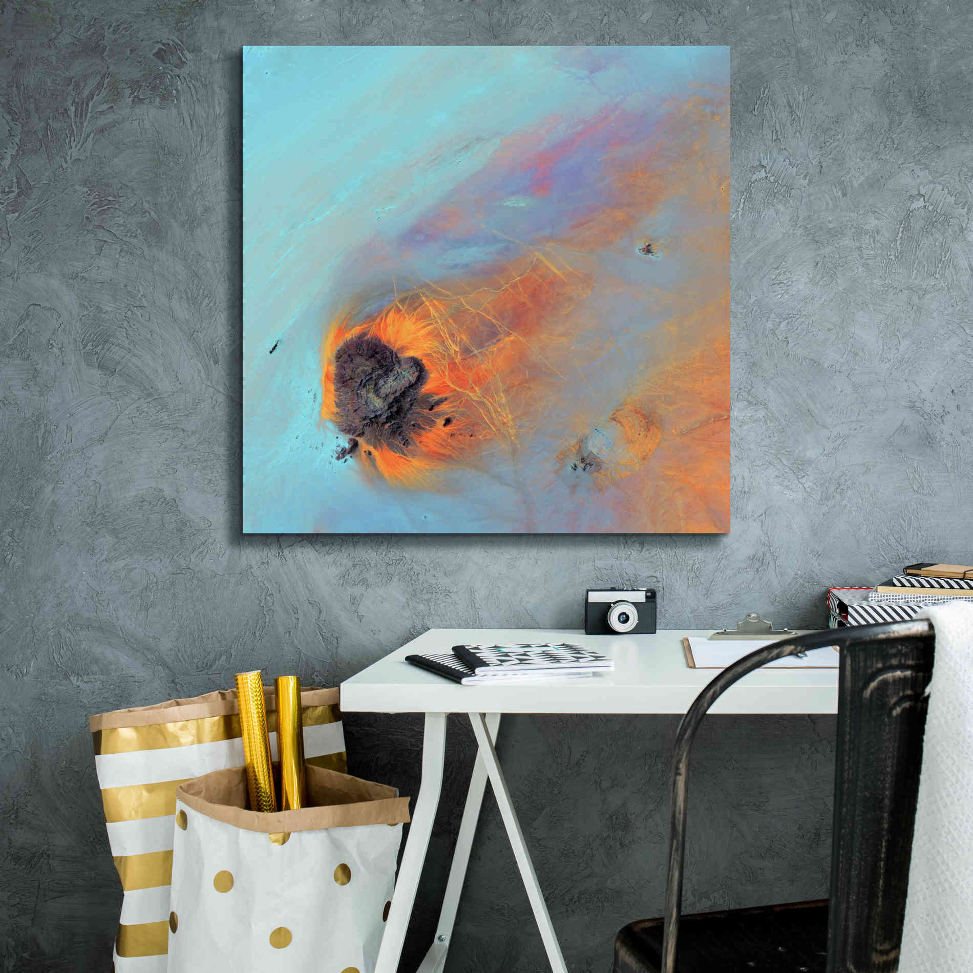 'Earth as Art: Re-Entry,' Canvas Wall Art,26 x 26
