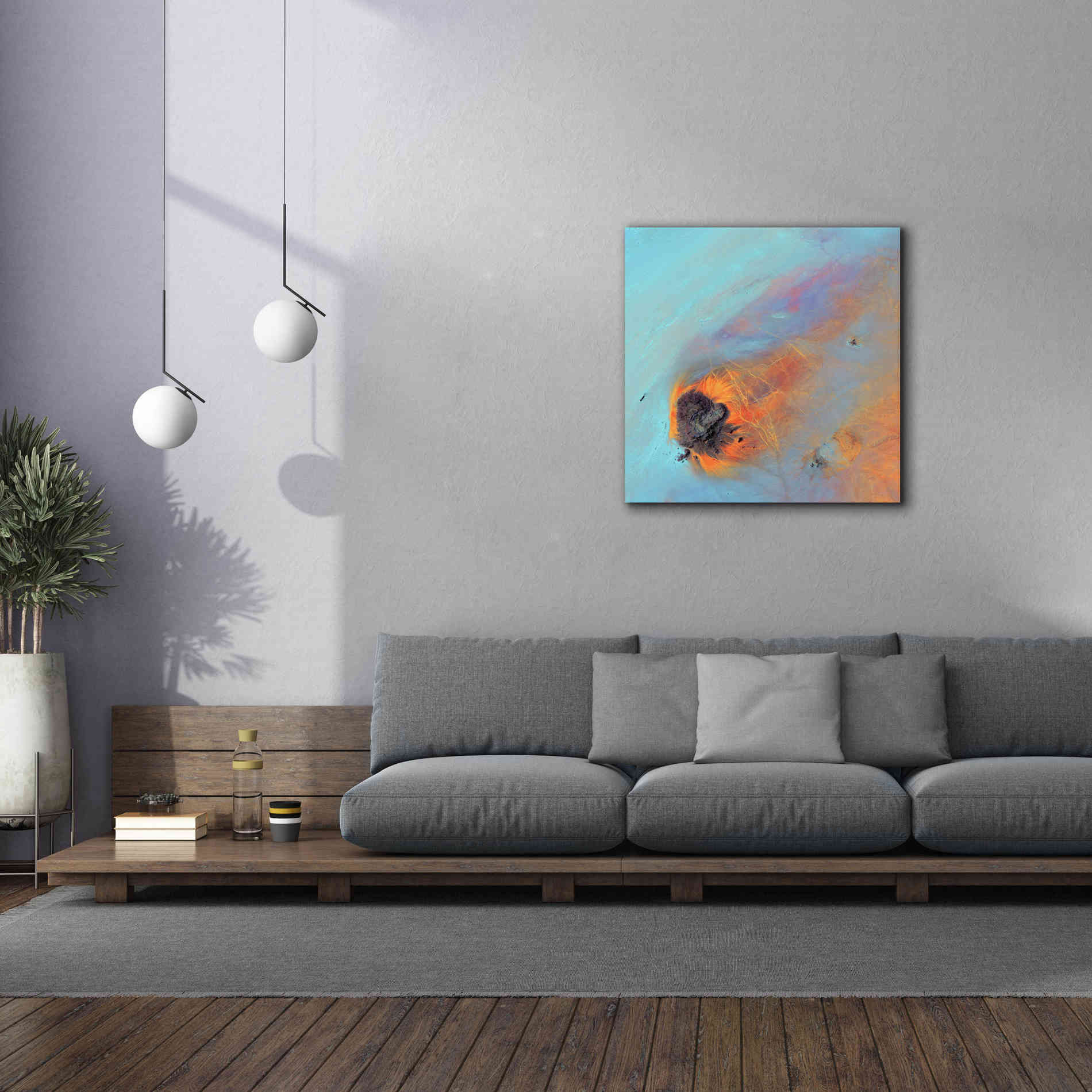 'Earth as Art: Re-Entry,' Canvas Wall Art,37 x 37