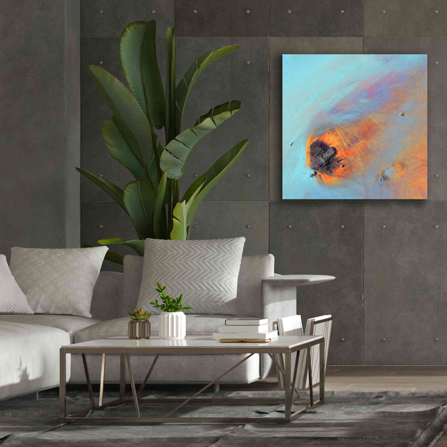 'Earth as Art: Re-Entry,' Canvas Wall Art,37 x 37
