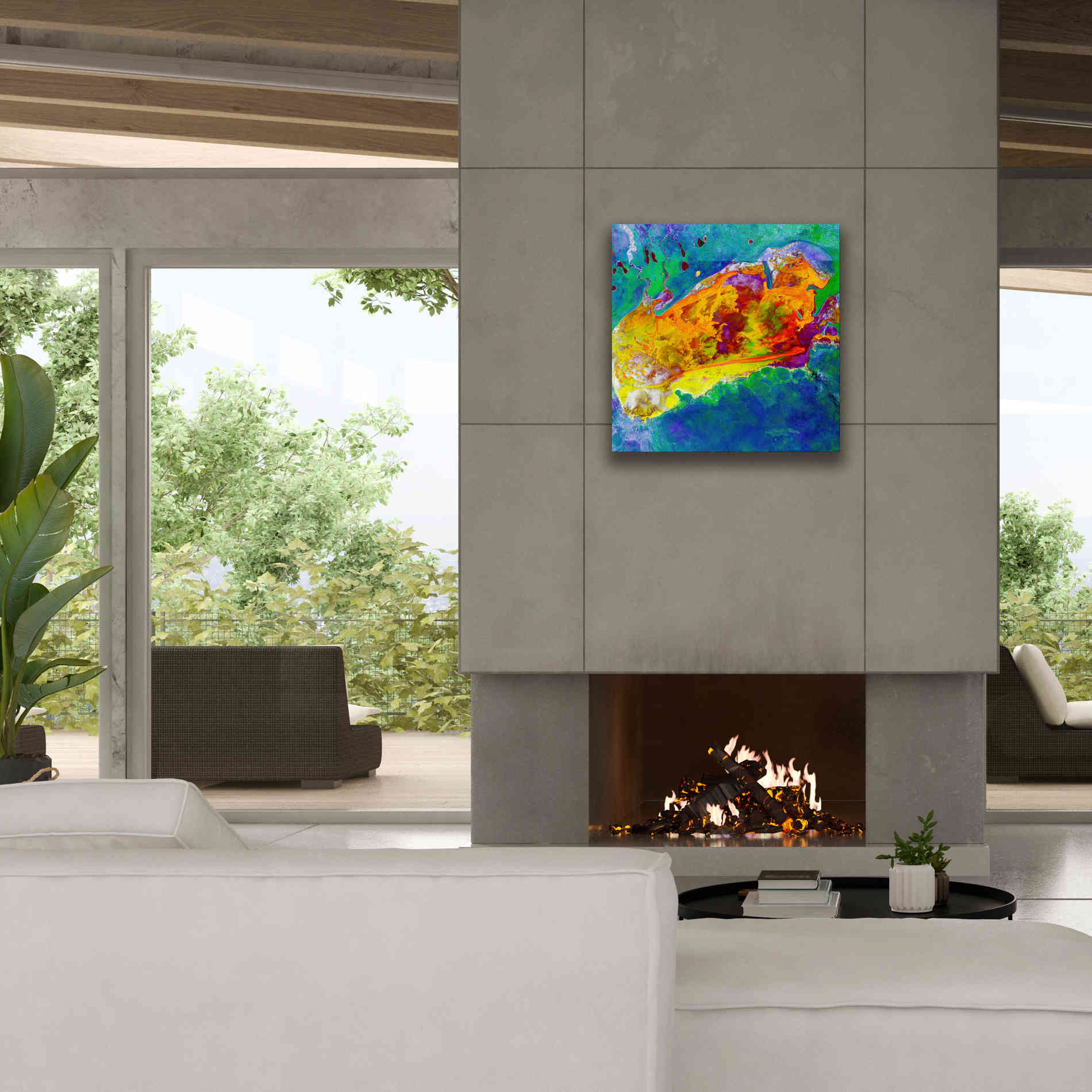 'Earth as Art: Salty Desolation,' Canvas Wall Art,26 x 26