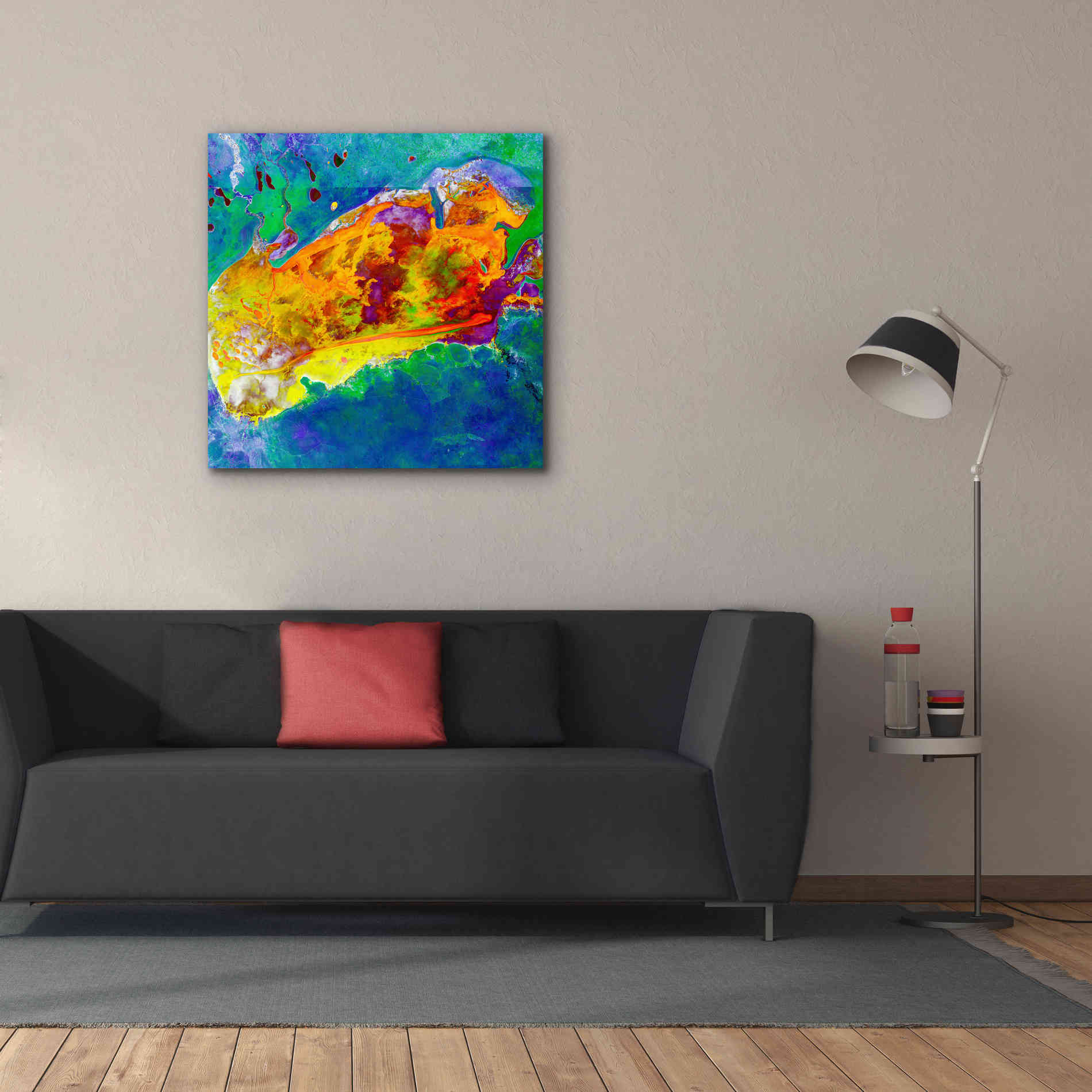 'Earth as Art: Salty Desolation,' Canvas Wall Art,37 x 37