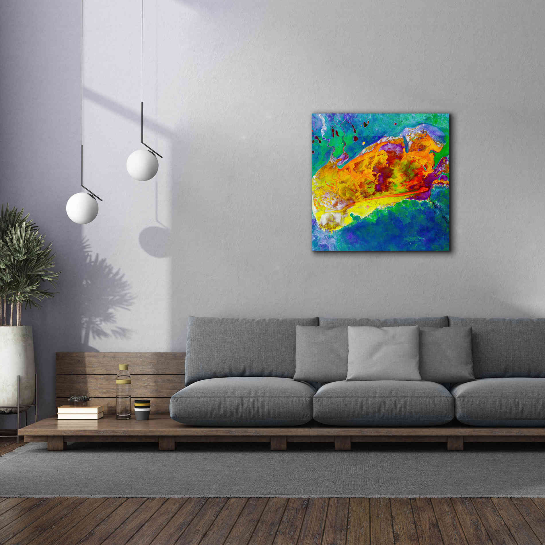 'Earth as Art: Salty Desolation,' Canvas Wall Art,37 x 37