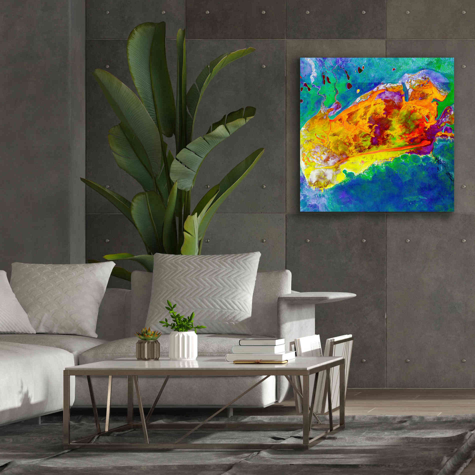 'Earth as Art: Salty Desolation,' Canvas Wall Art,37 x 37