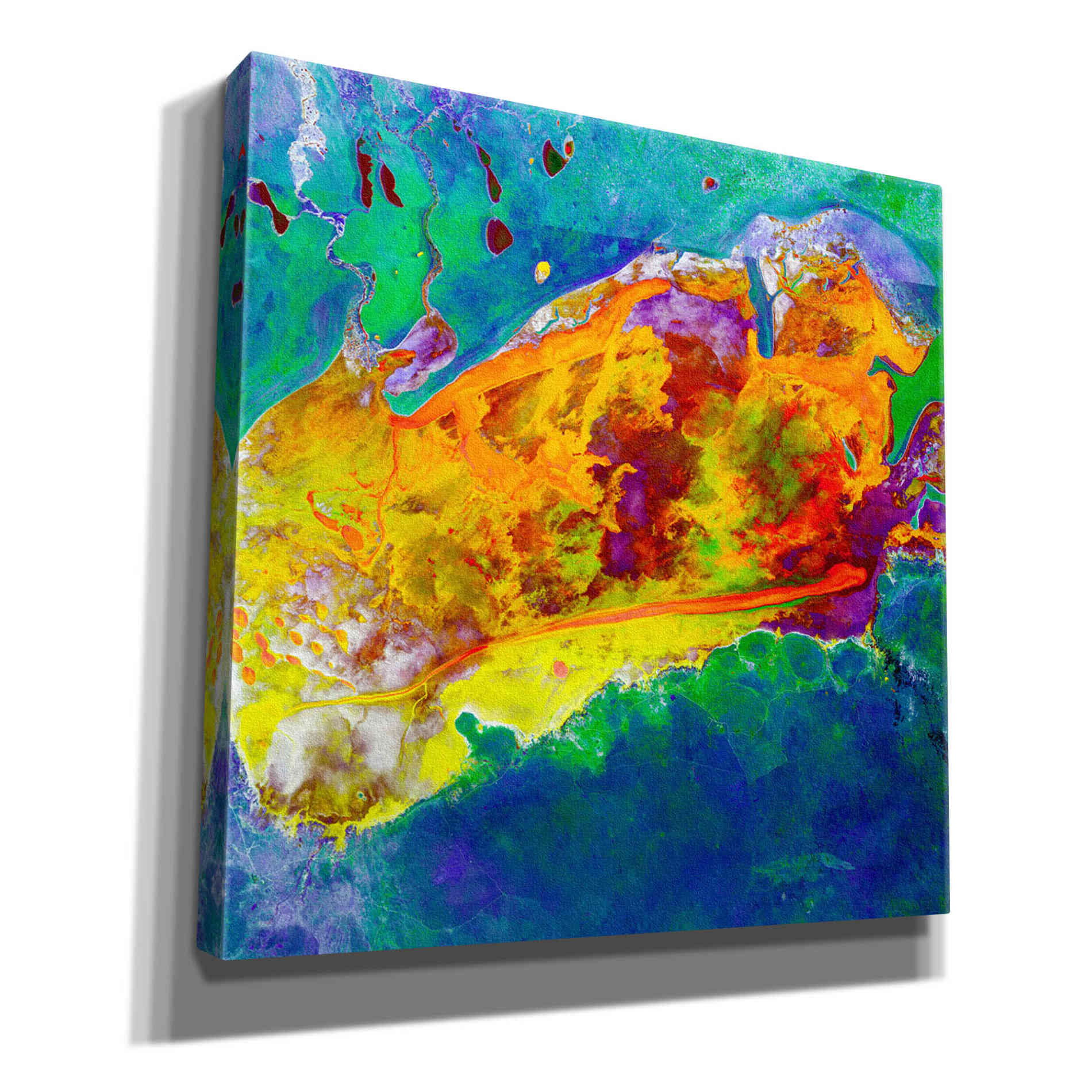 'Earth as Art: Salty Desolation,' Canvas Wall Art,12x12x1.1x0,18x18x1.1x0,26x26x1.74x0,37x37x1.74x0