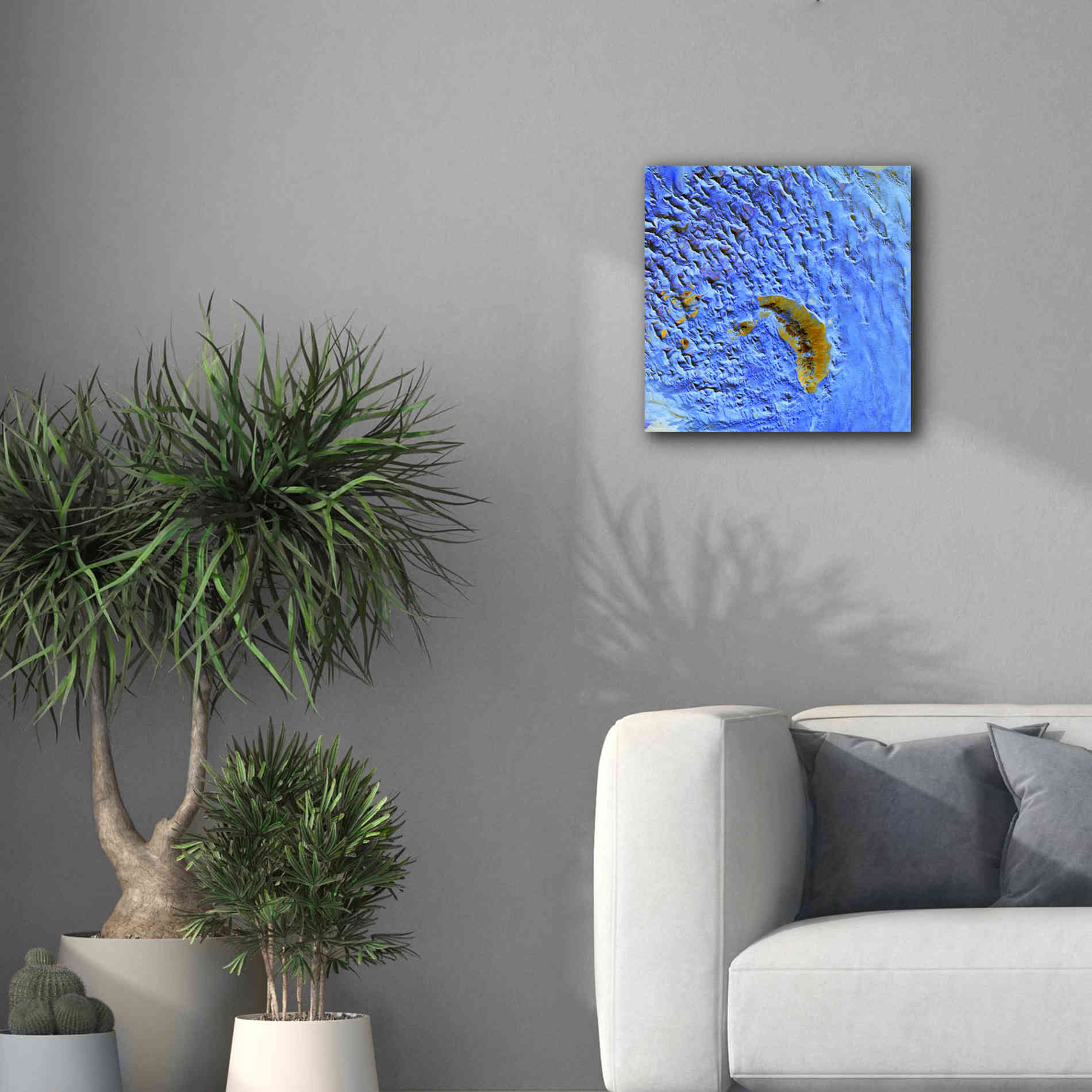 'Earth as Art: Sand Waves,' Canvas Wall Art,18 x 18