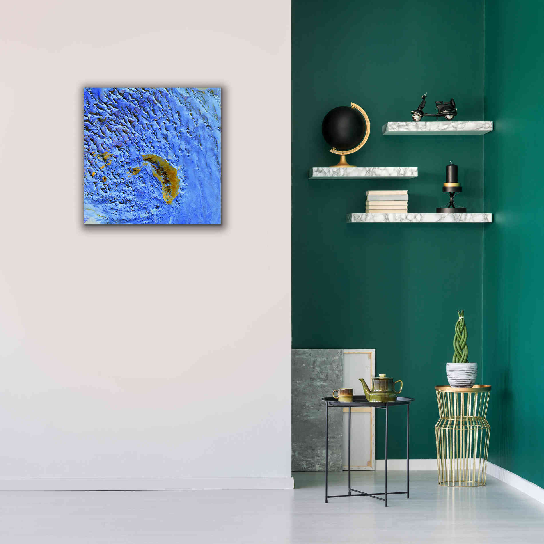'Earth as Art: Sand Waves,' Canvas Wall Art,26 x 26