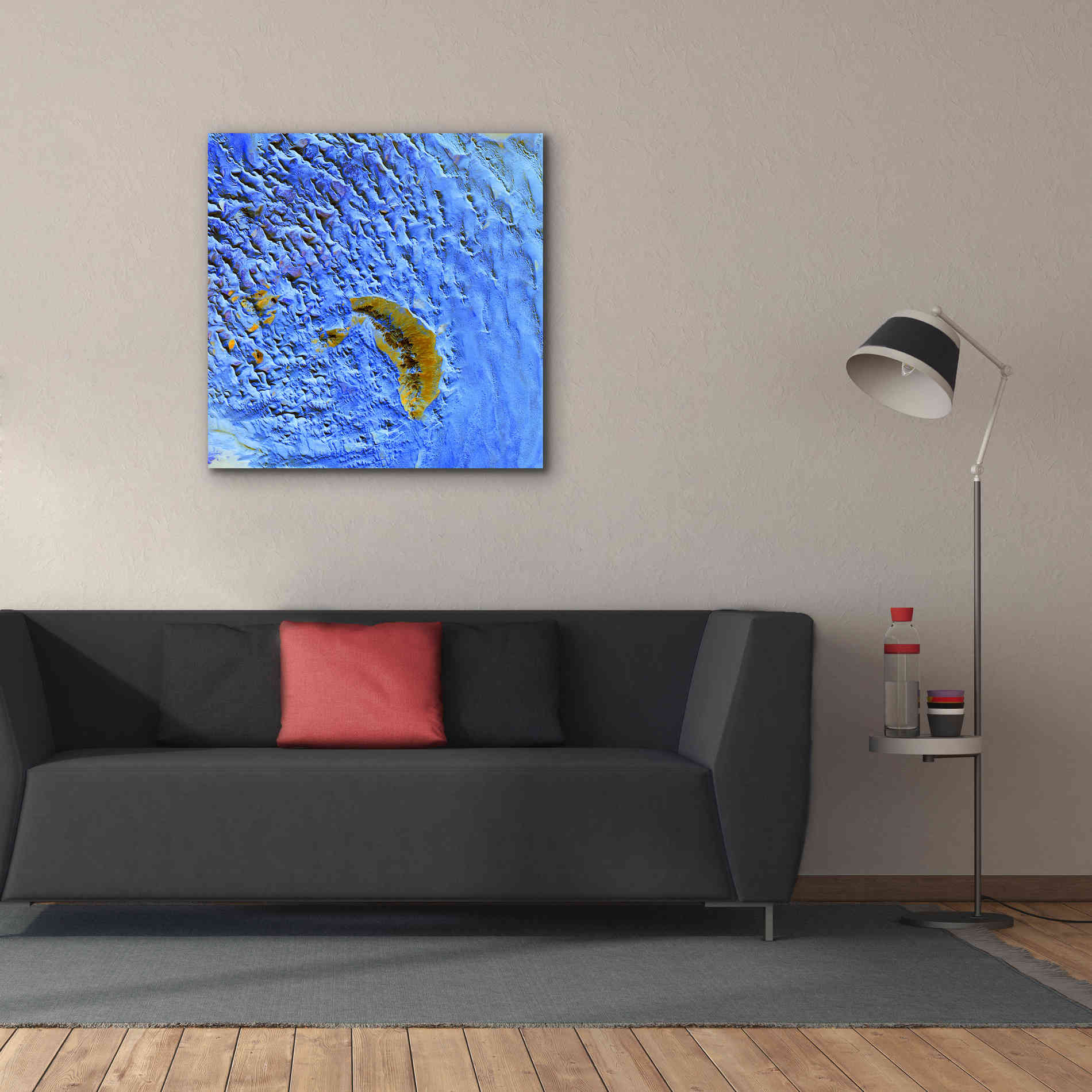 'Earth as Art: Sand Waves,' Canvas Wall Art,37 x 37