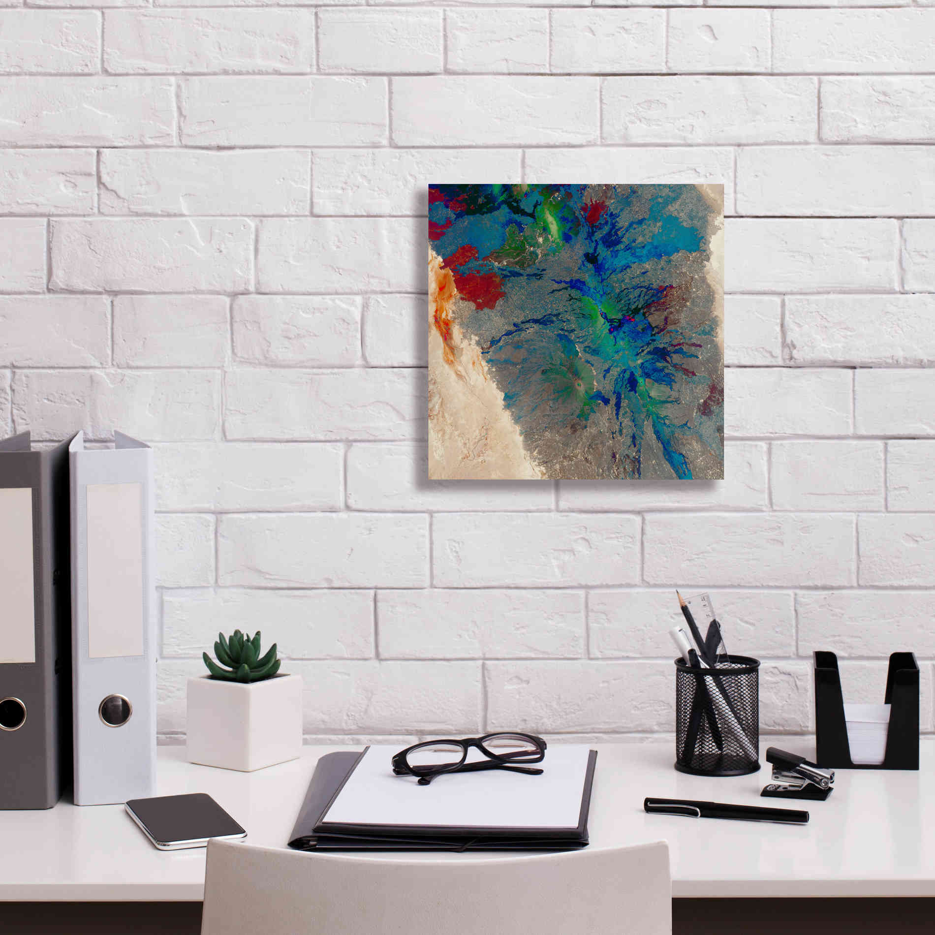 'Earth as Art: Torn Apart,' Canvas Wall Art,12 x 12