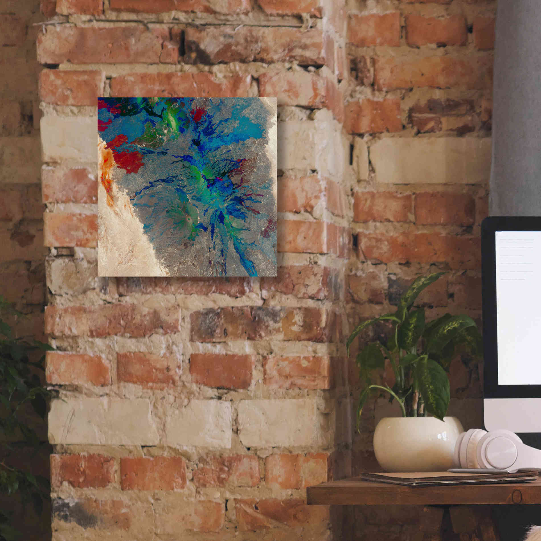 'Earth as Art: Torn Apart,' Canvas Wall Art,12 x 12