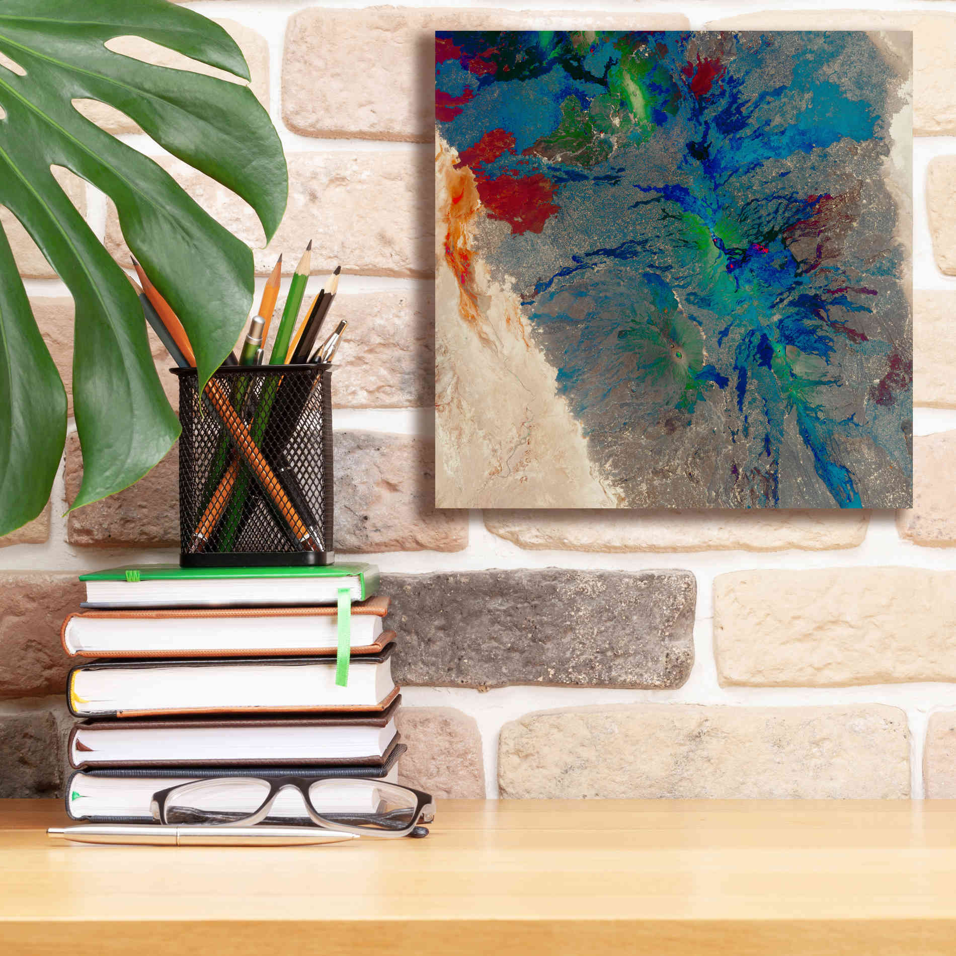 'Earth as Art: Torn Apart,' Canvas Wall Art,12 x 12