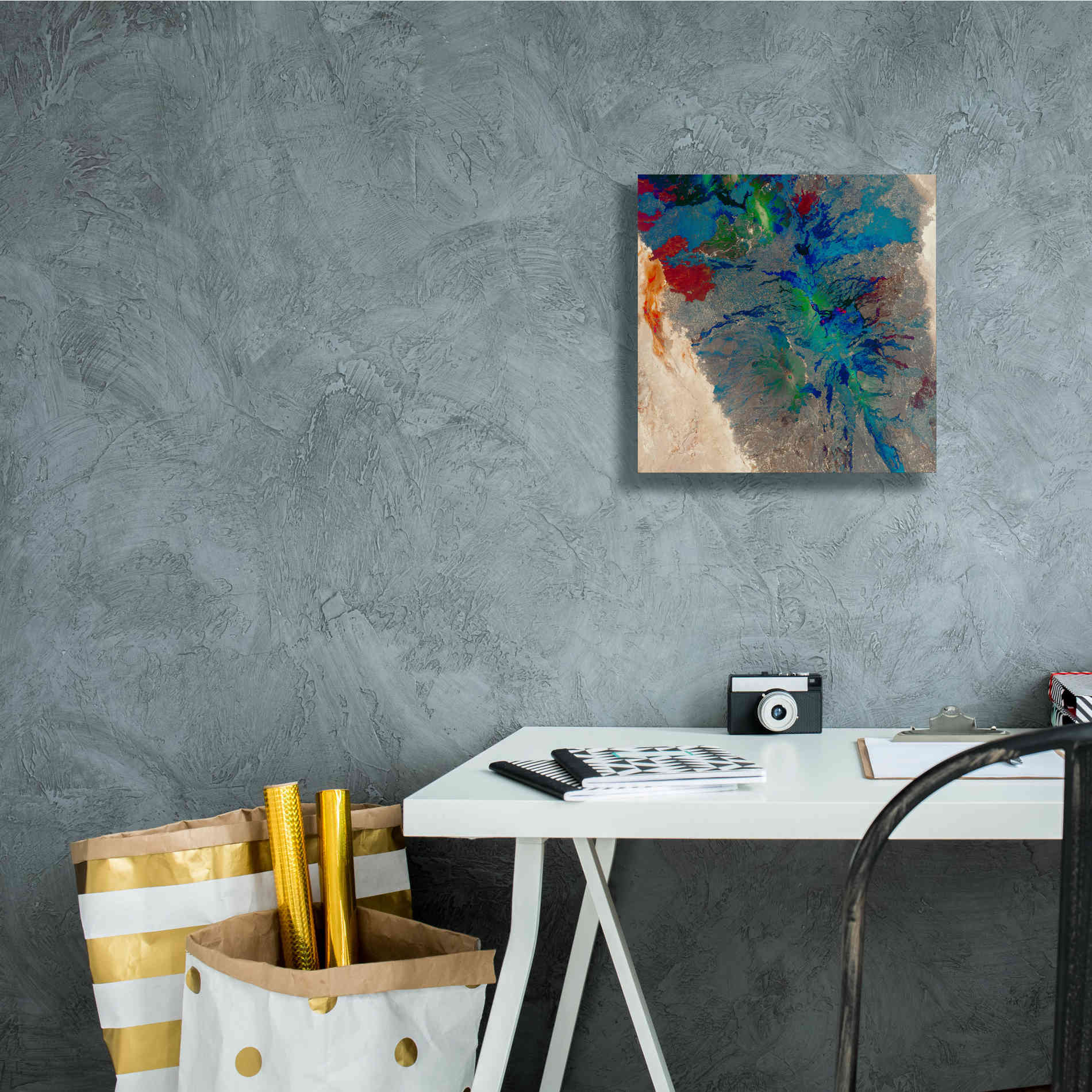 'Earth as Art: Torn Apart,' Canvas Wall Art,12 x 12