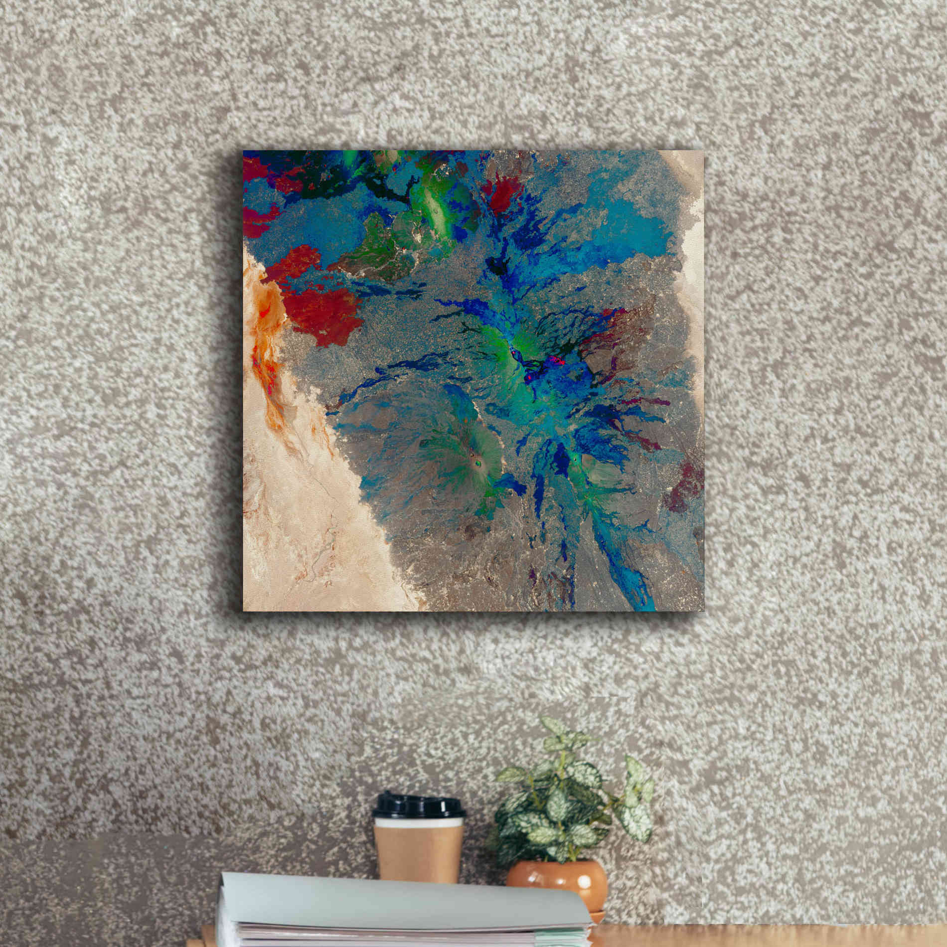 'Earth as Art: Torn Apart,' Canvas Wall Art,18 x 18