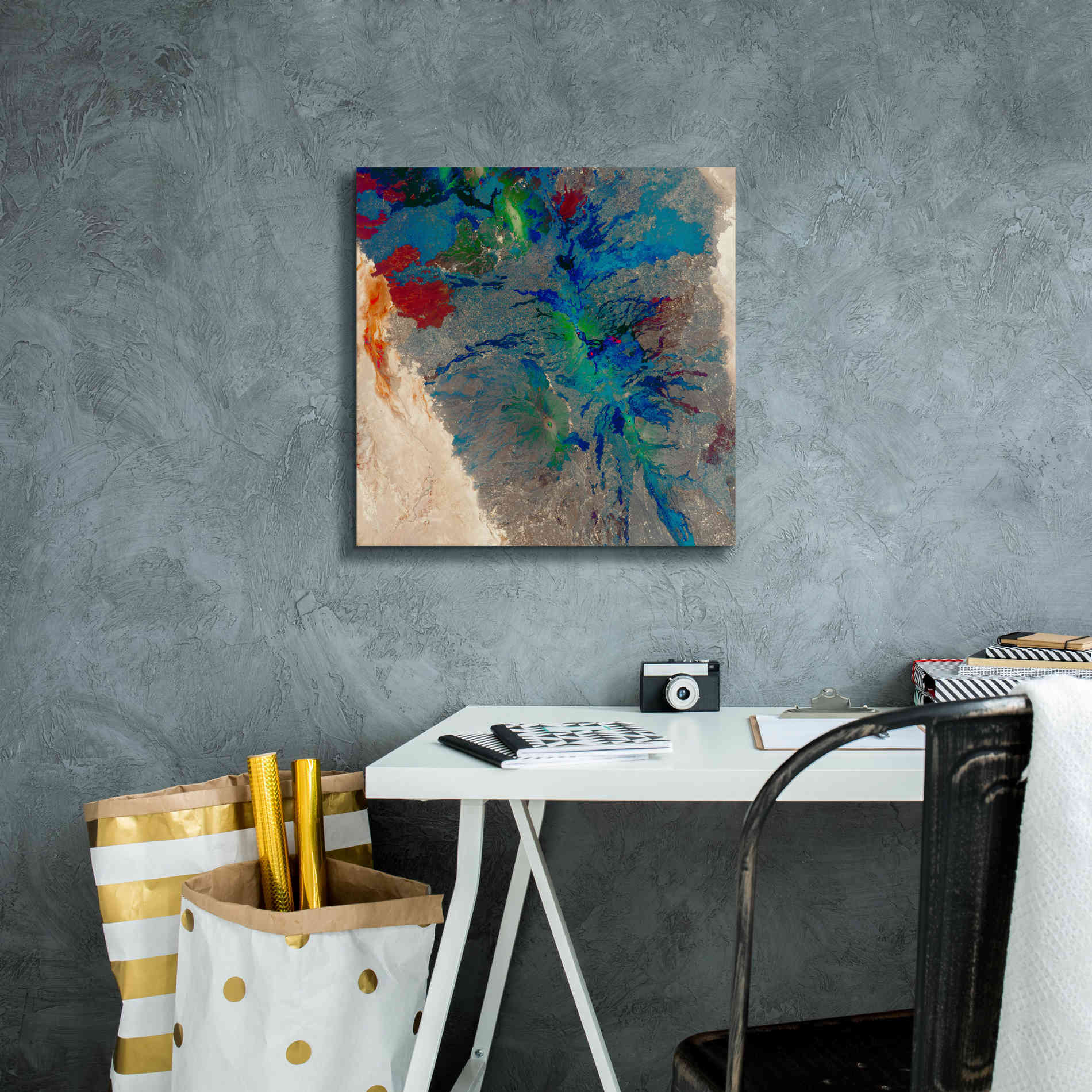 'Earth as Art: Torn Apart,' Canvas Wall Art,18 x 18