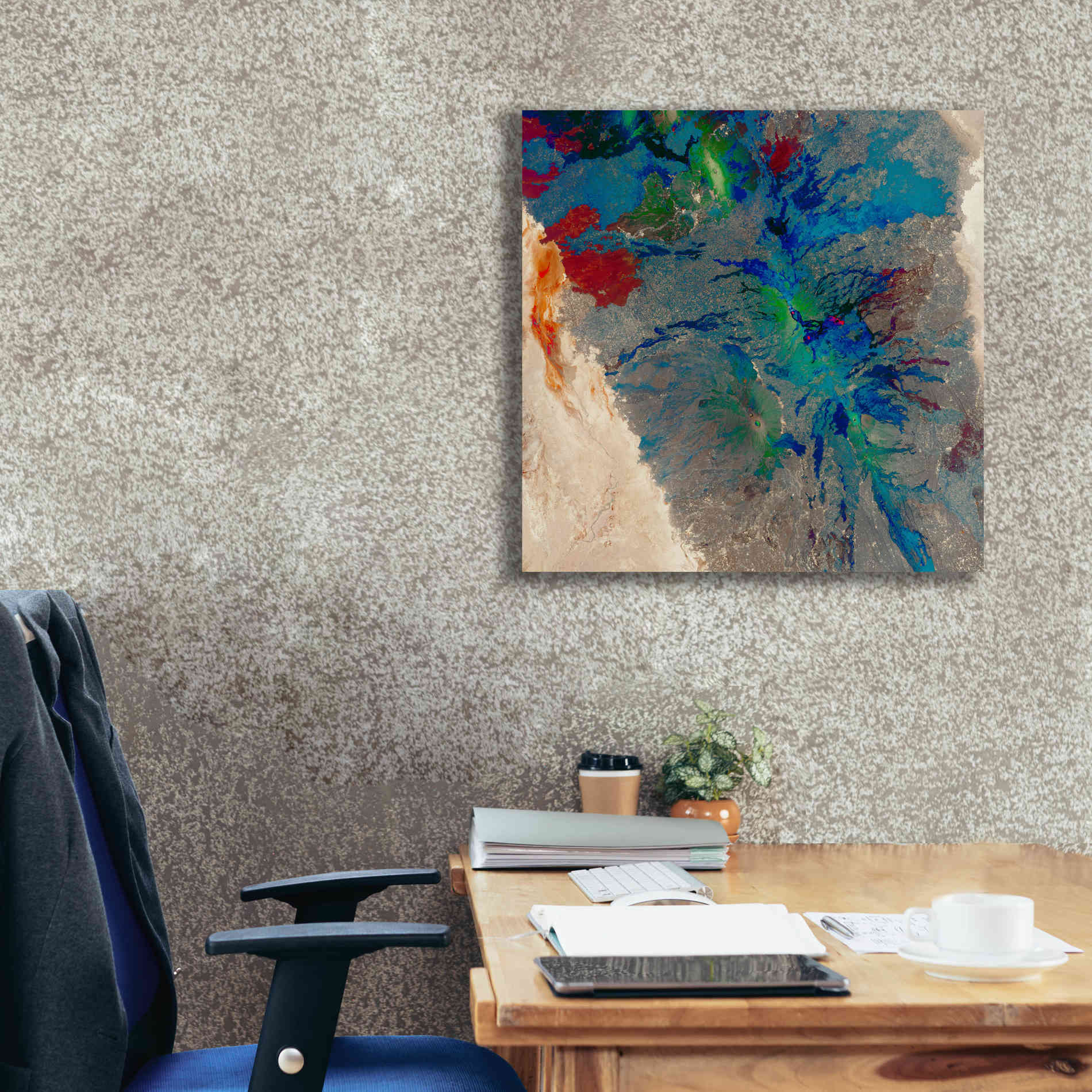 'Earth as Art: Torn Apart,' Canvas Wall Art,26 x 26