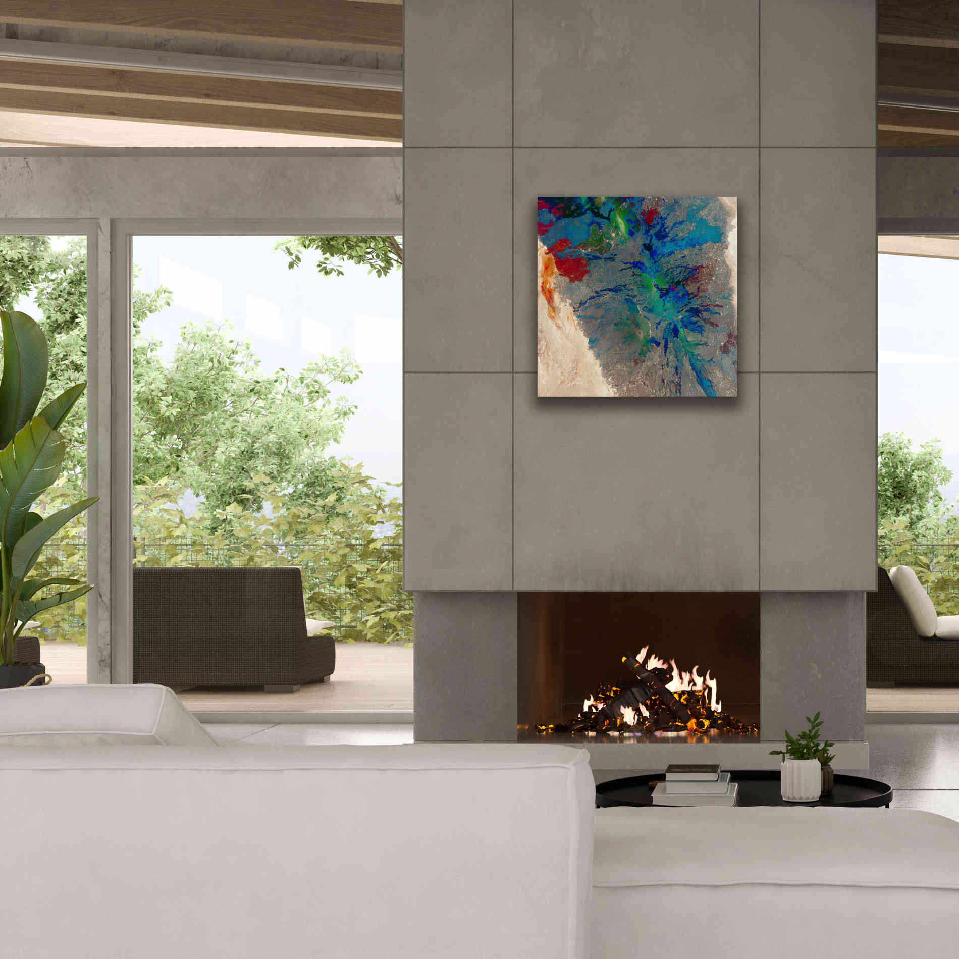'Earth as Art: Torn Apart,' Canvas Wall Art,26 x 26