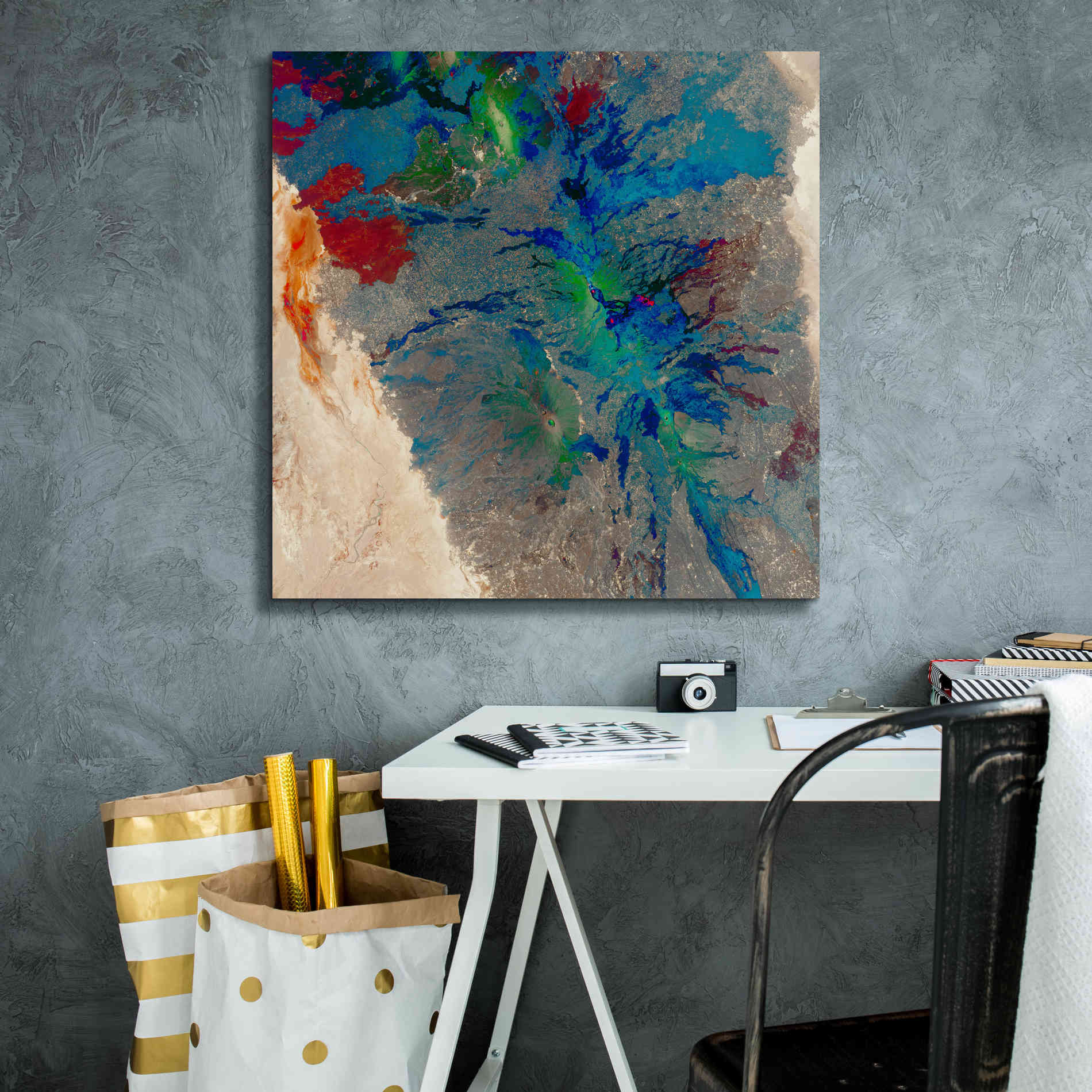 'Earth as Art: Torn Apart,' Canvas Wall Art,26 x 26