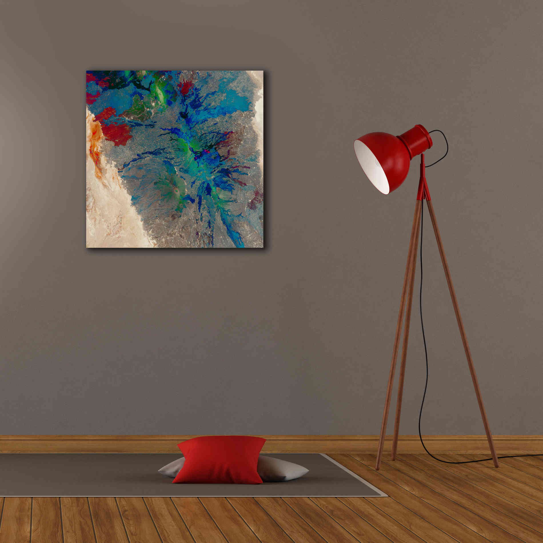 'Earth as Art: Torn Apart,' Canvas Wall Art,26 x 26