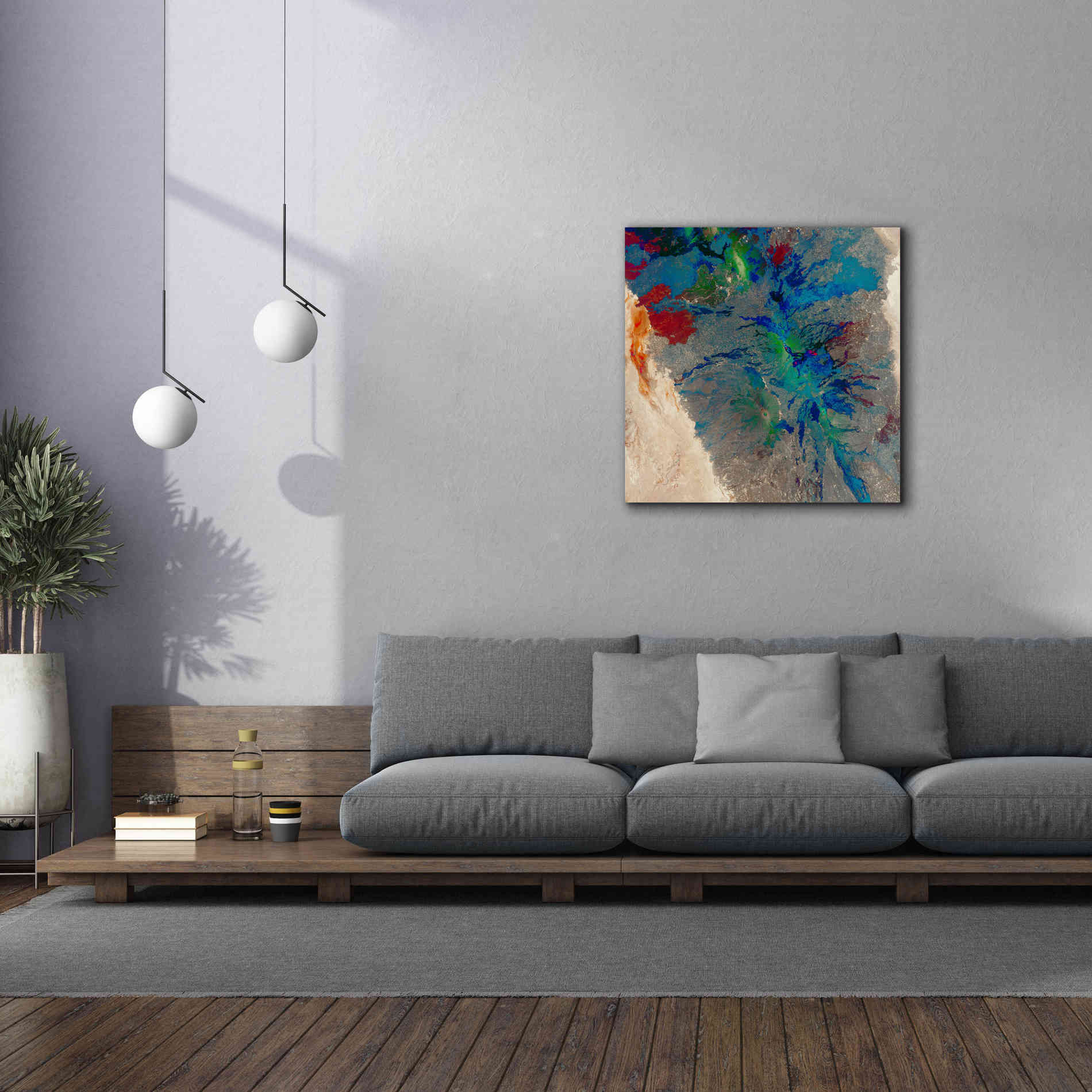'Earth as Art: Torn Apart,' Canvas Wall Art,37 x 37