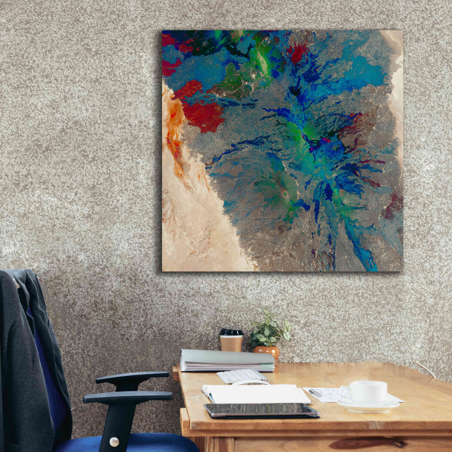 'Earth as Art: Torn Apart,' Canvas Wall Art,37 x 37