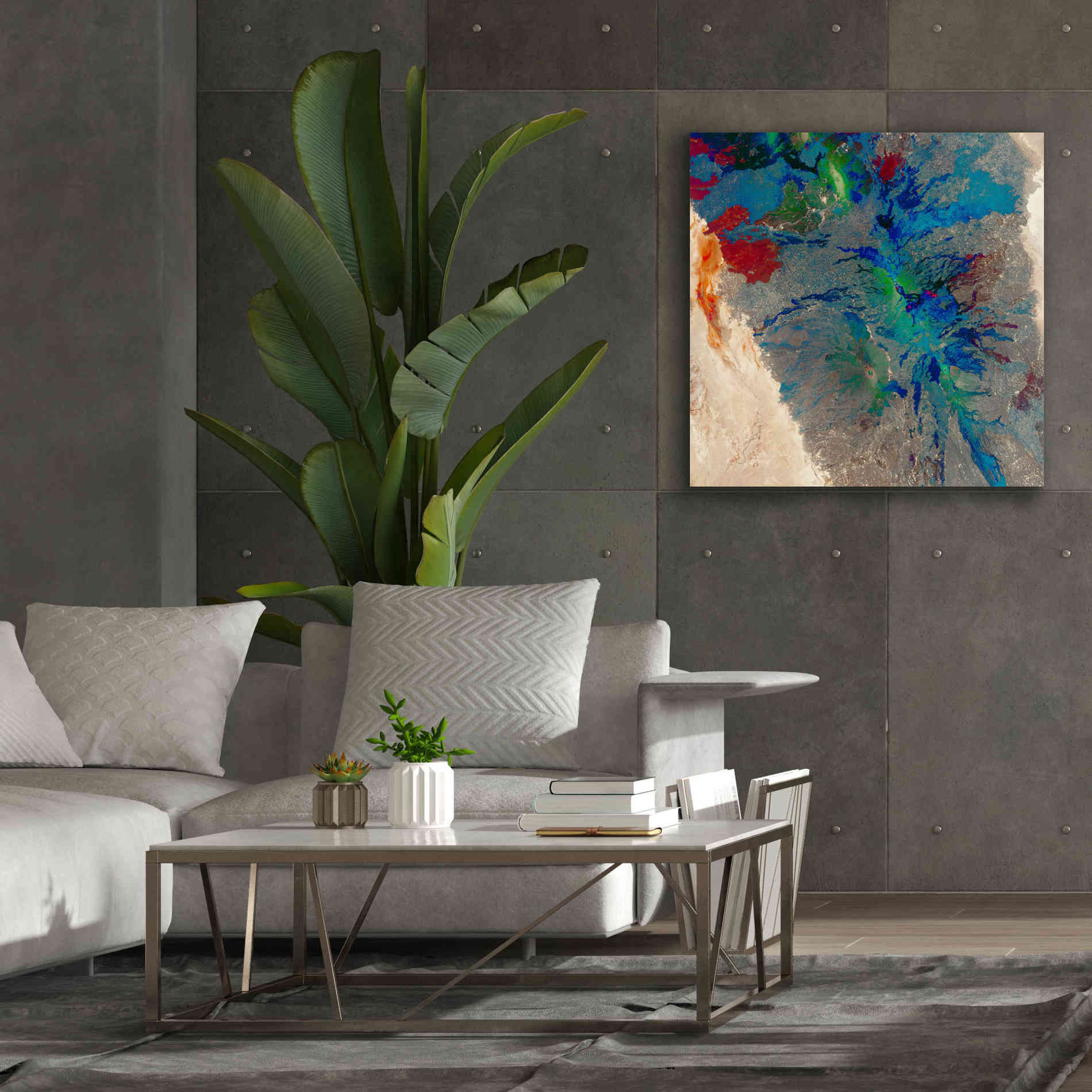 'Earth as Art: Torn Apart,' Canvas Wall Art,37 x 37