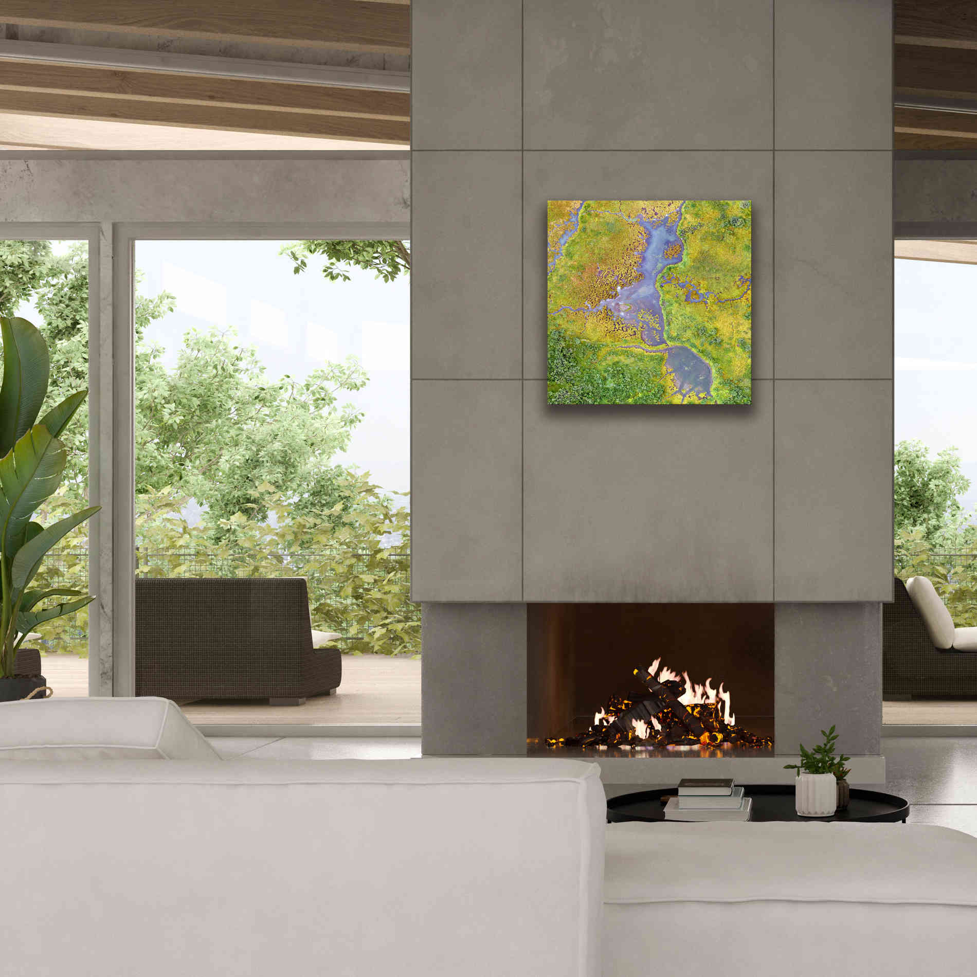 'Earth as Art: Watching Wetlands,' Canvas Wall Art,26 x 26
