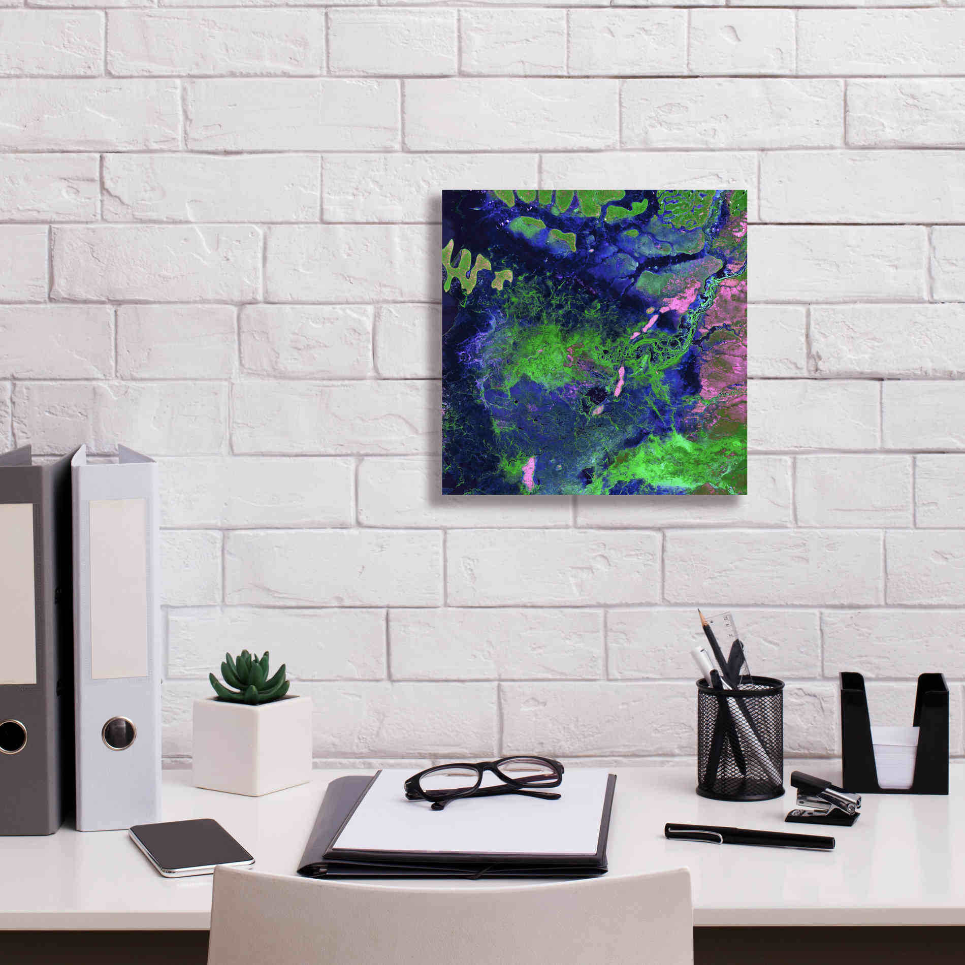 'Earth as Art: Wondrous Wetlands,' Canvas Wall Art,12 x 12