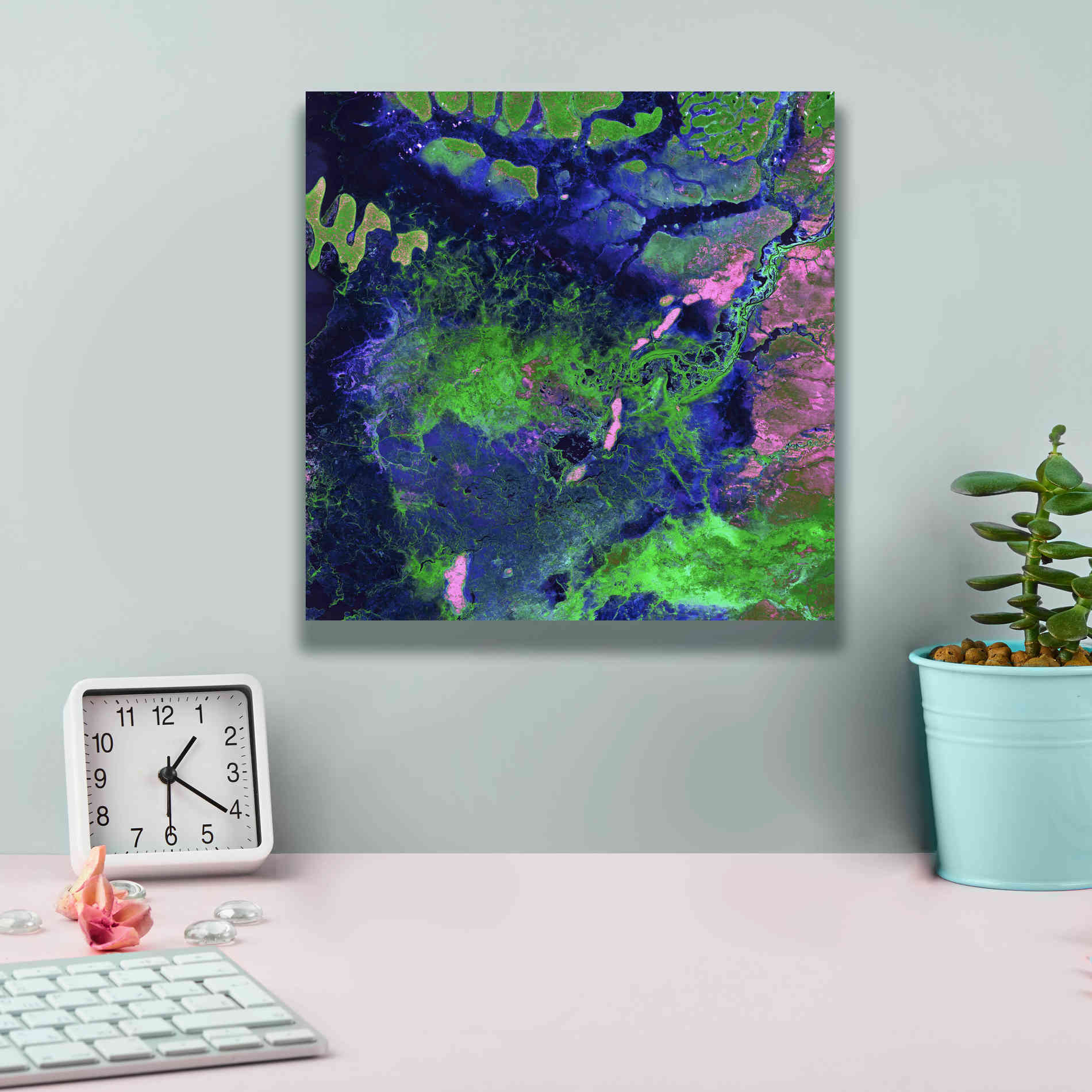 'Earth as Art: Wondrous Wetlands,' Canvas Wall Art,12 x 12