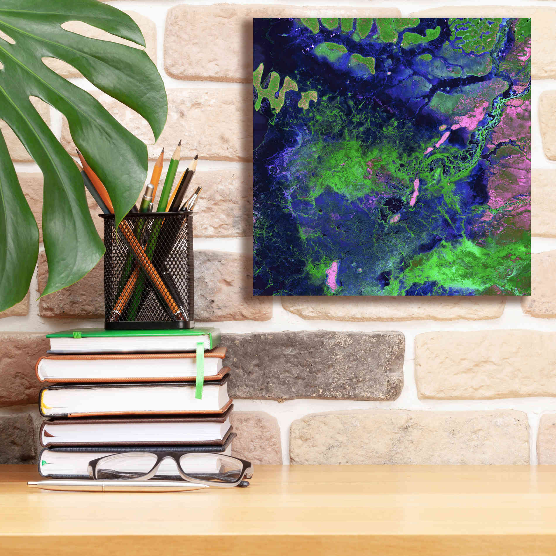 'Earth as Art: Wondrous Wetlands,' Canvas Wall Art,12 x 12