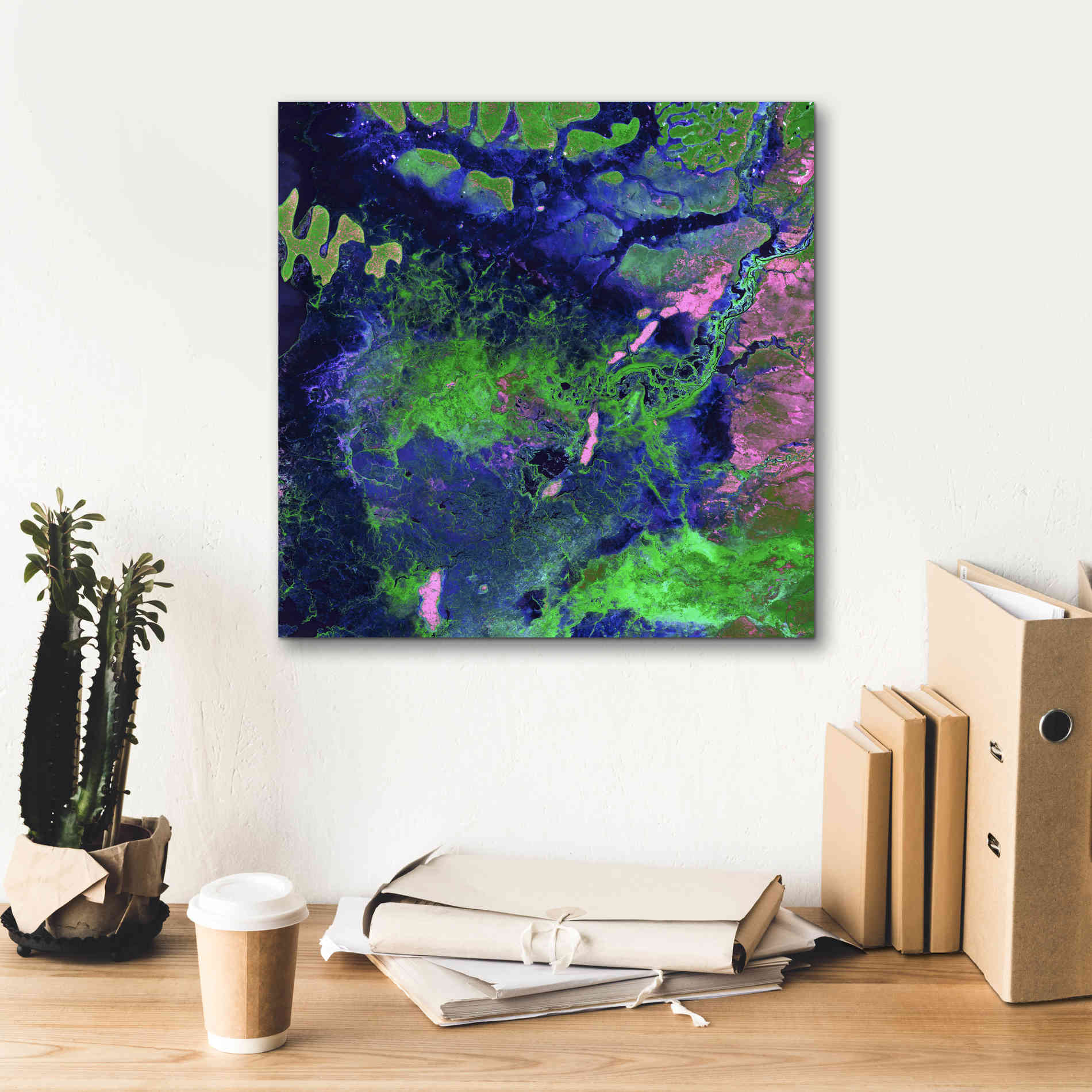 'Earth as Art: Wondrous Wetlands,' Canvas Wall Art,18 x 18