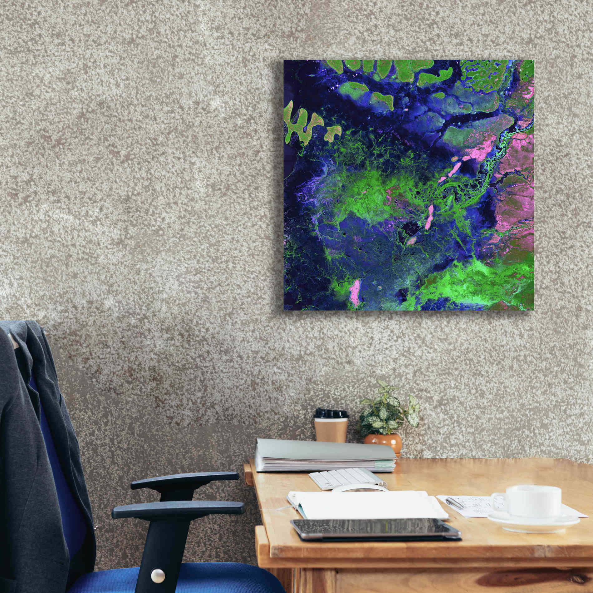 'Earth as Art: Wondrous Wetlands,' Canvas Wall Art,26 x 26