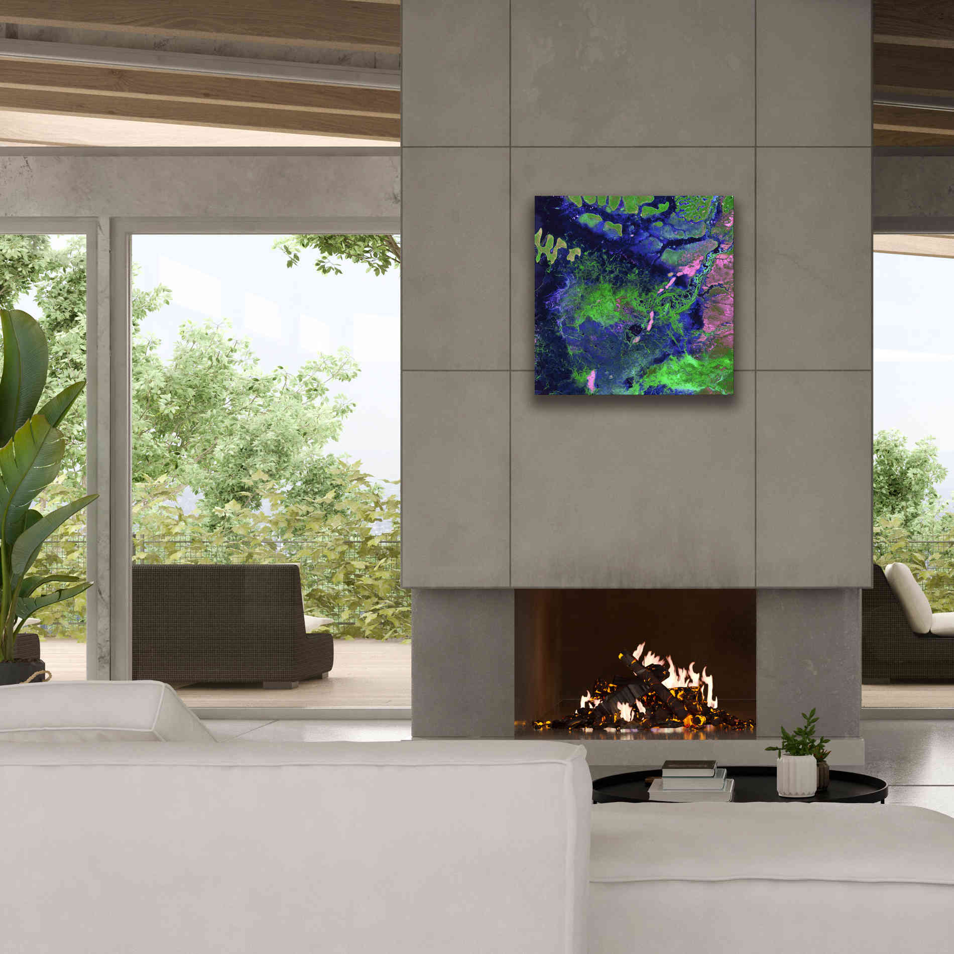 'Earth as Art: Wondrous Wetlands,' Canvas Wall Art,26 x 26