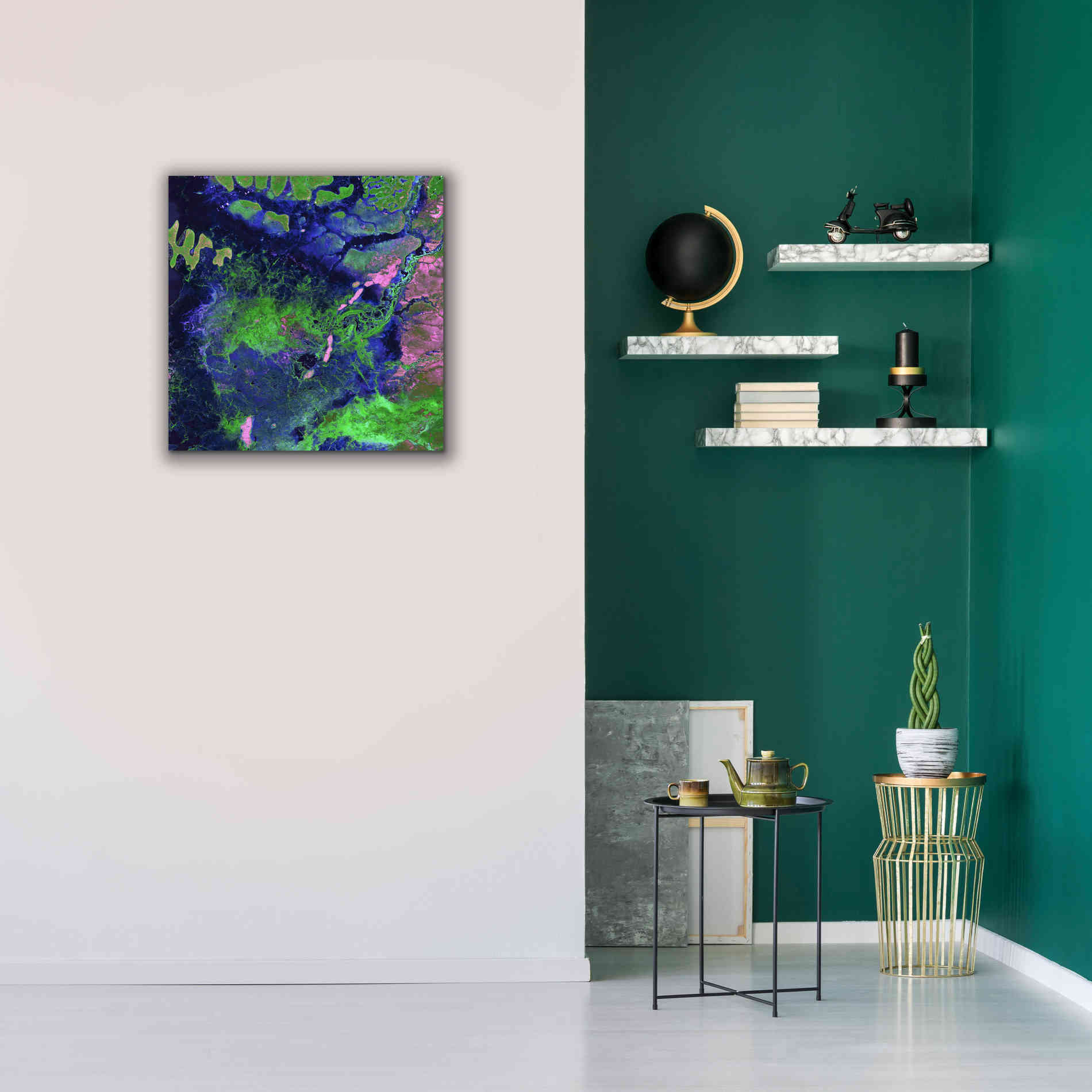 'Earth as Art: Wondrous Wetlands,' Canvas Wall Art,26 x 26