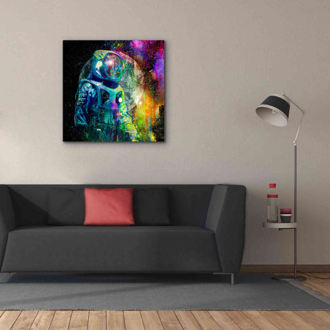 Image of 'BTC Bitcoin Moonlanding,' Canvas Wall Art,37 x 37