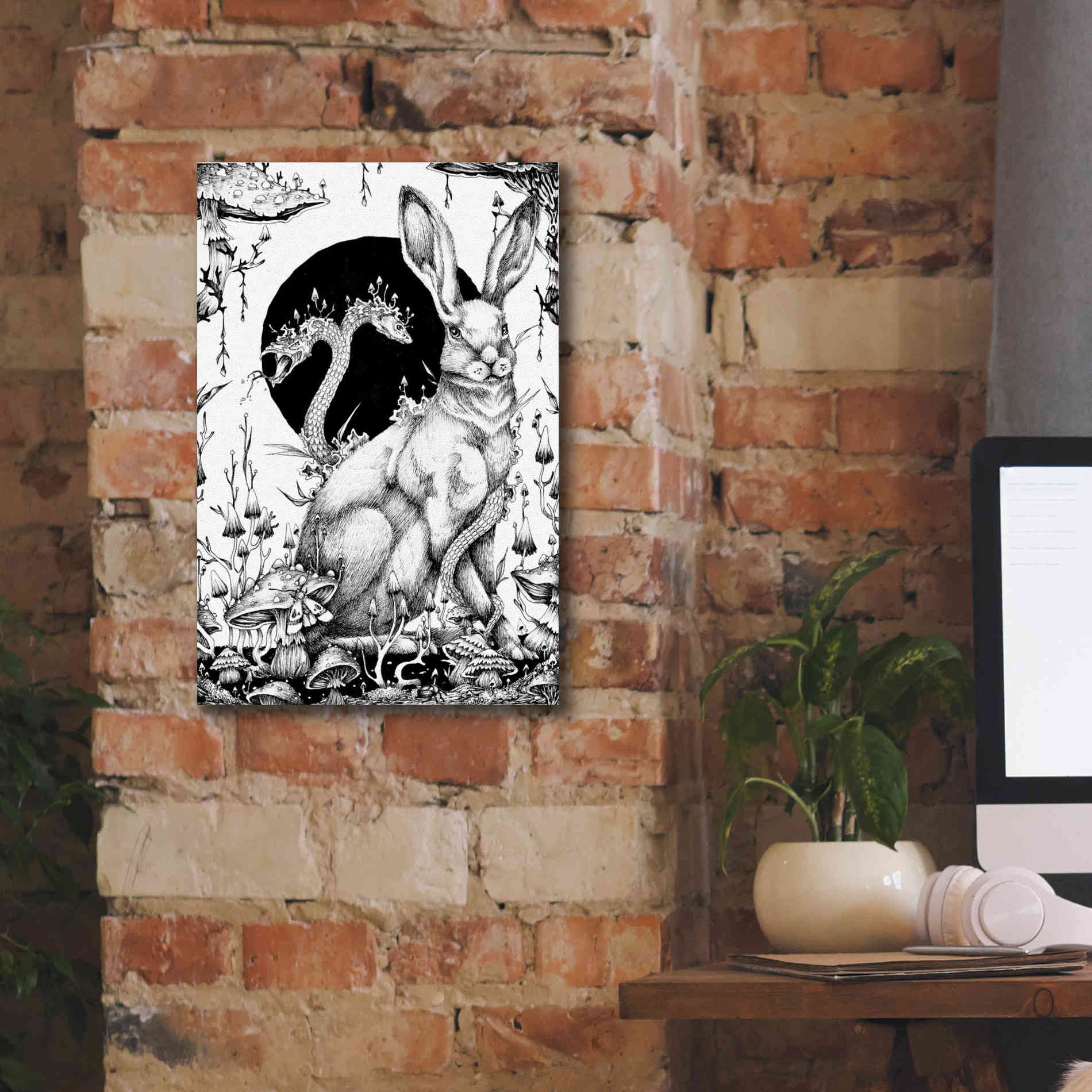 'Hare 2' by Avery Multer, Canvas Wall Art,12 x 18