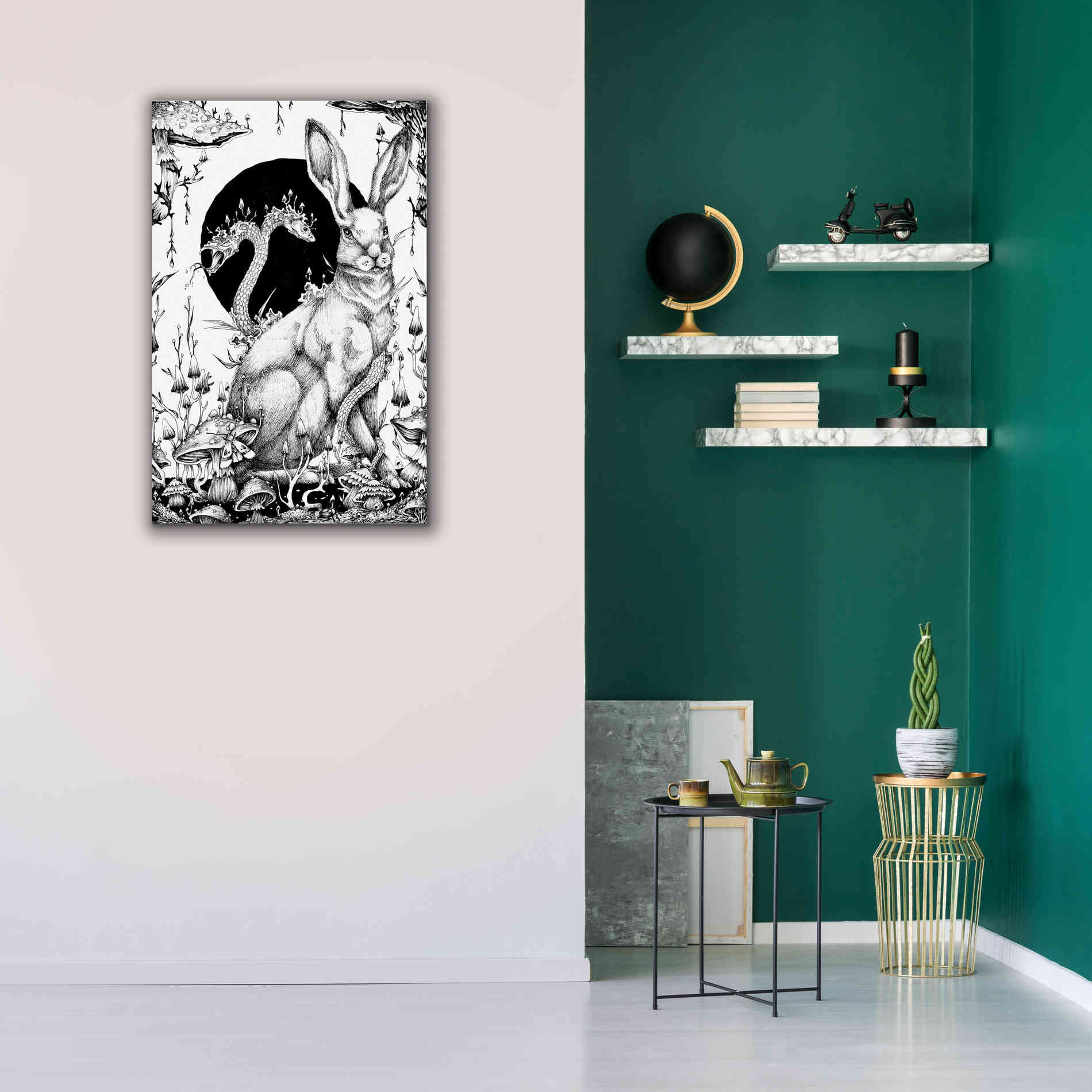 'Hare 2' by Avery Multer, Canvas Wall Art,26 x 40