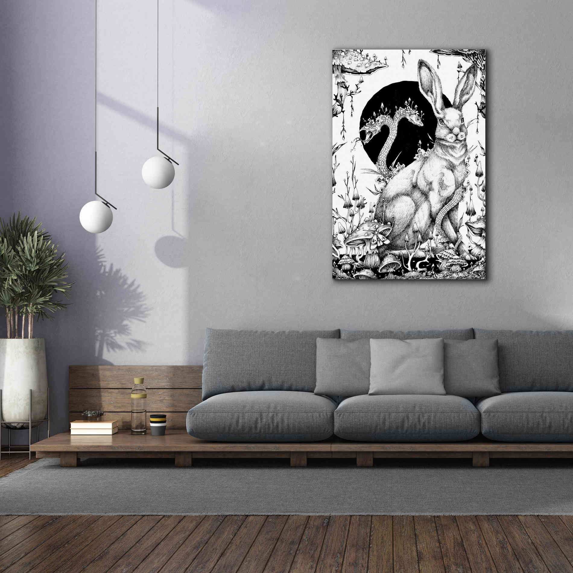 'Hare 2' by Avery Multer, Canvas Wall Art,40 x 60