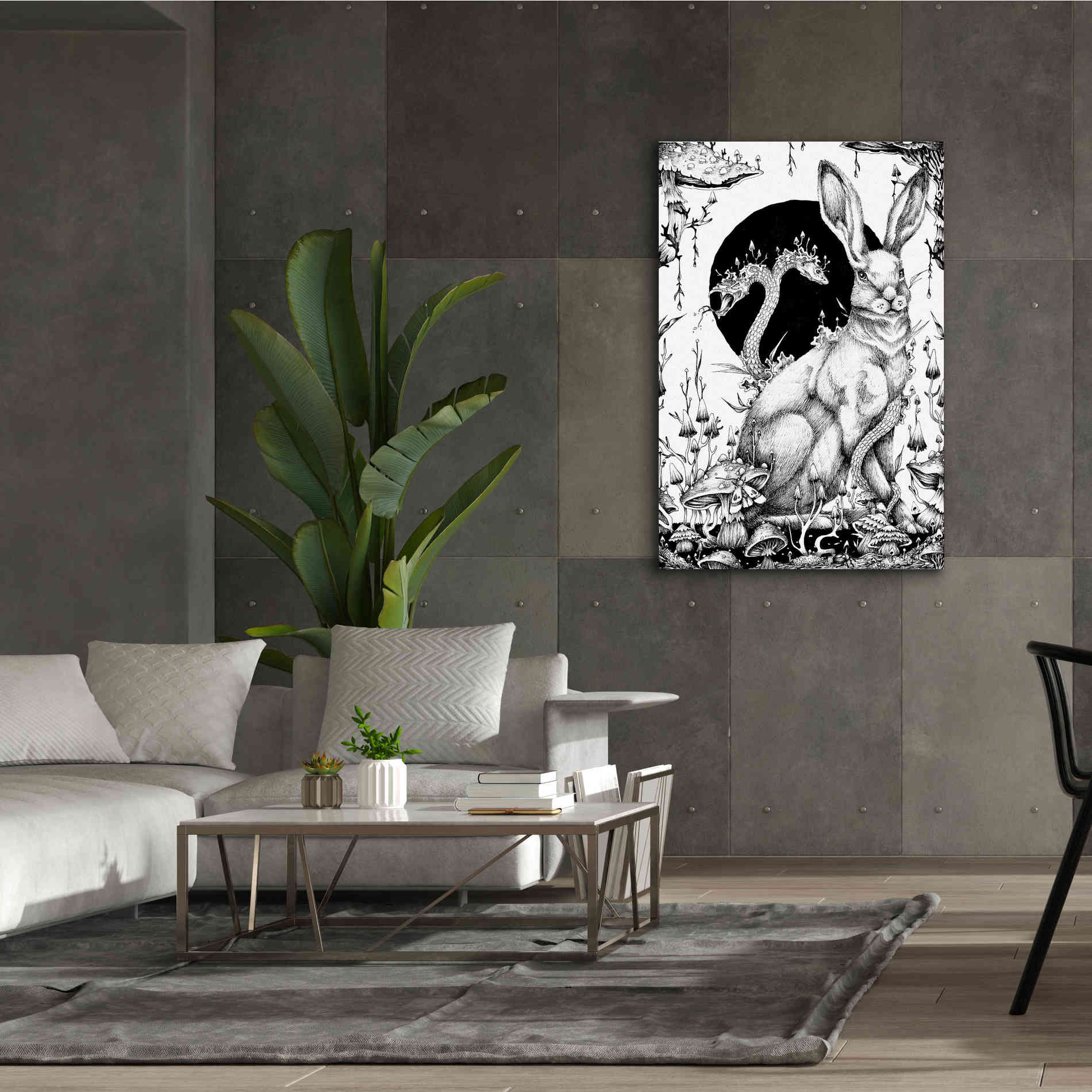 'Hare 2' by Avery Multer, Canvas Wall Art,40 x 60