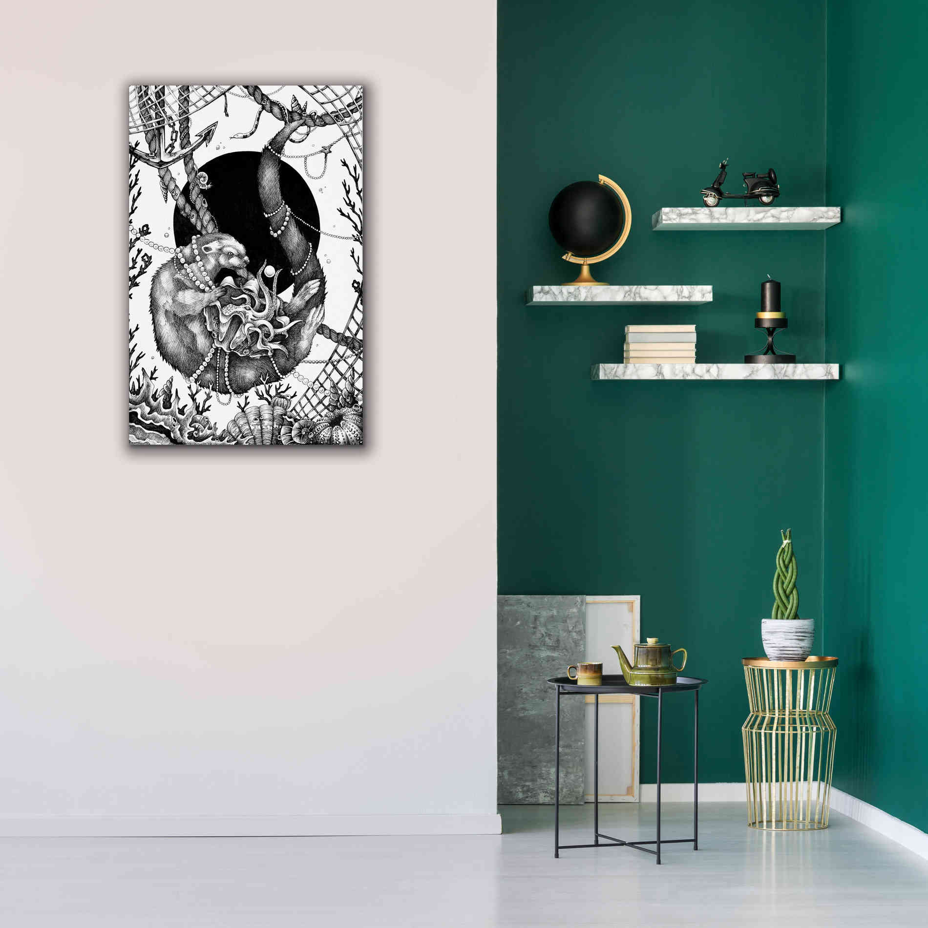 'Otter' by Avery Multer, Canvas Wall Art,26 x 40