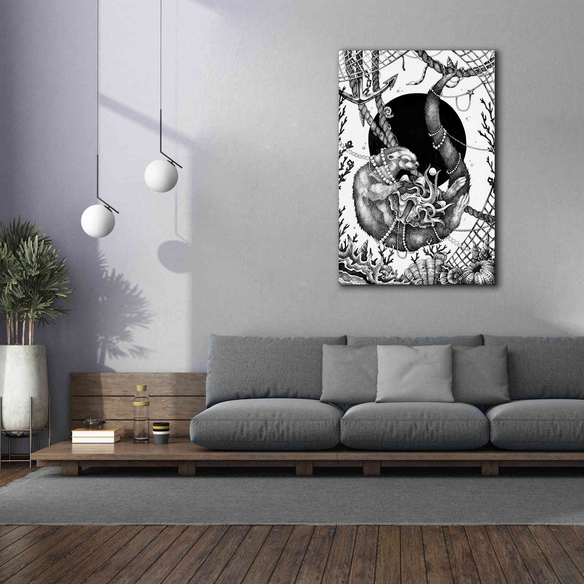 'Otter' by Avery Multer, Canvas Wall Art,40 x 60